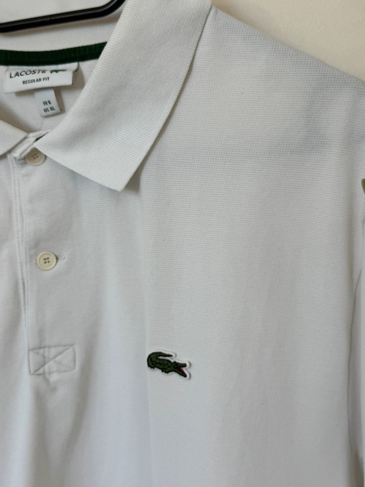 Polo piqué regular fit Lacoste blanc taille 6/XL - PP2603362 - Photo 3/9