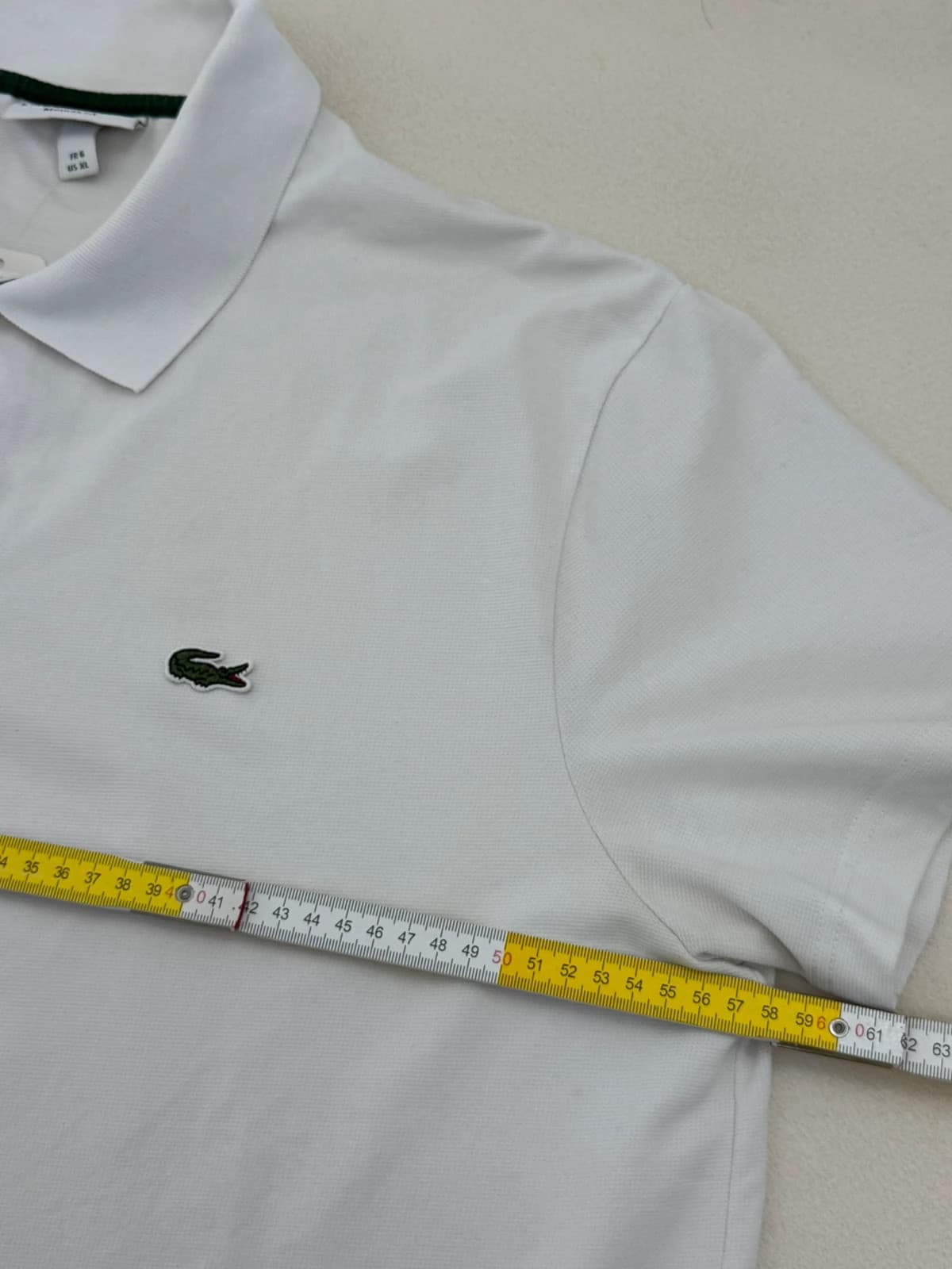 Polo piqué regular fit Lacoste blanc taille 6/XL - PP2603362 - Photo 8/9