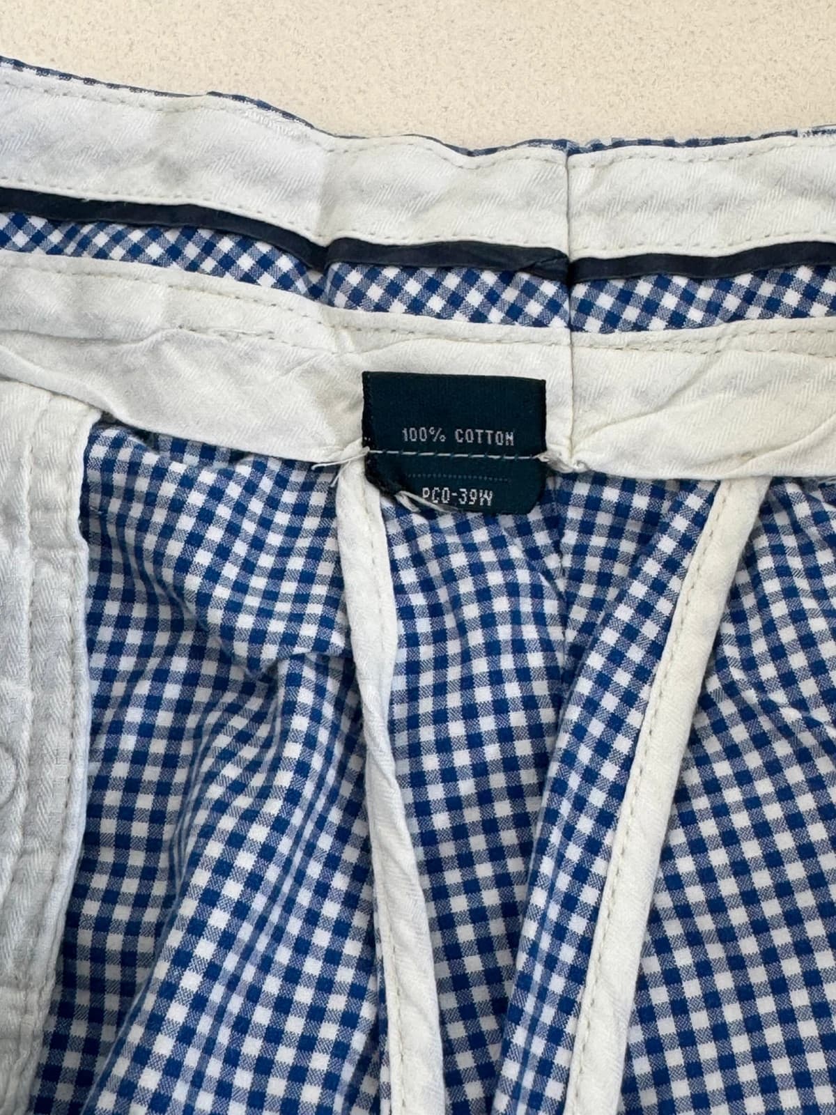 Short chino vichy Polo Ralph Lauren bleu blanc taille W36/XL - PP2603117 - Photo 9/10