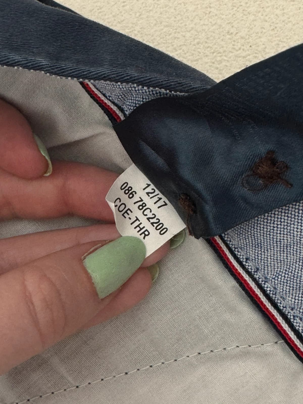 Short chino Tommy Hilfiger bleu marine taille W36/XL - PP2603119 - Photo 8/9