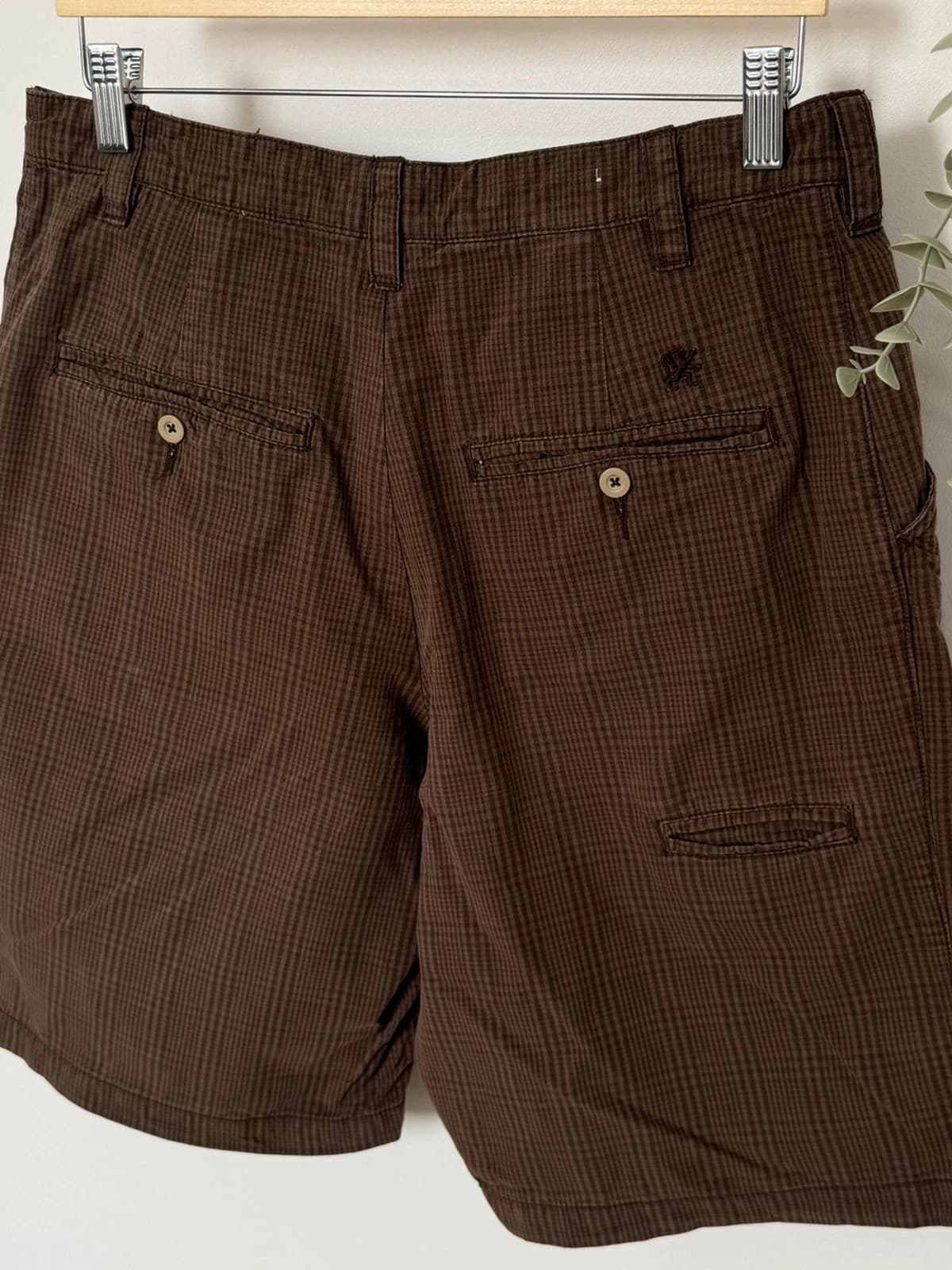 Short chino à carreaux Mossimo marron taille W32/M - PP2603120 - Photo 4/7