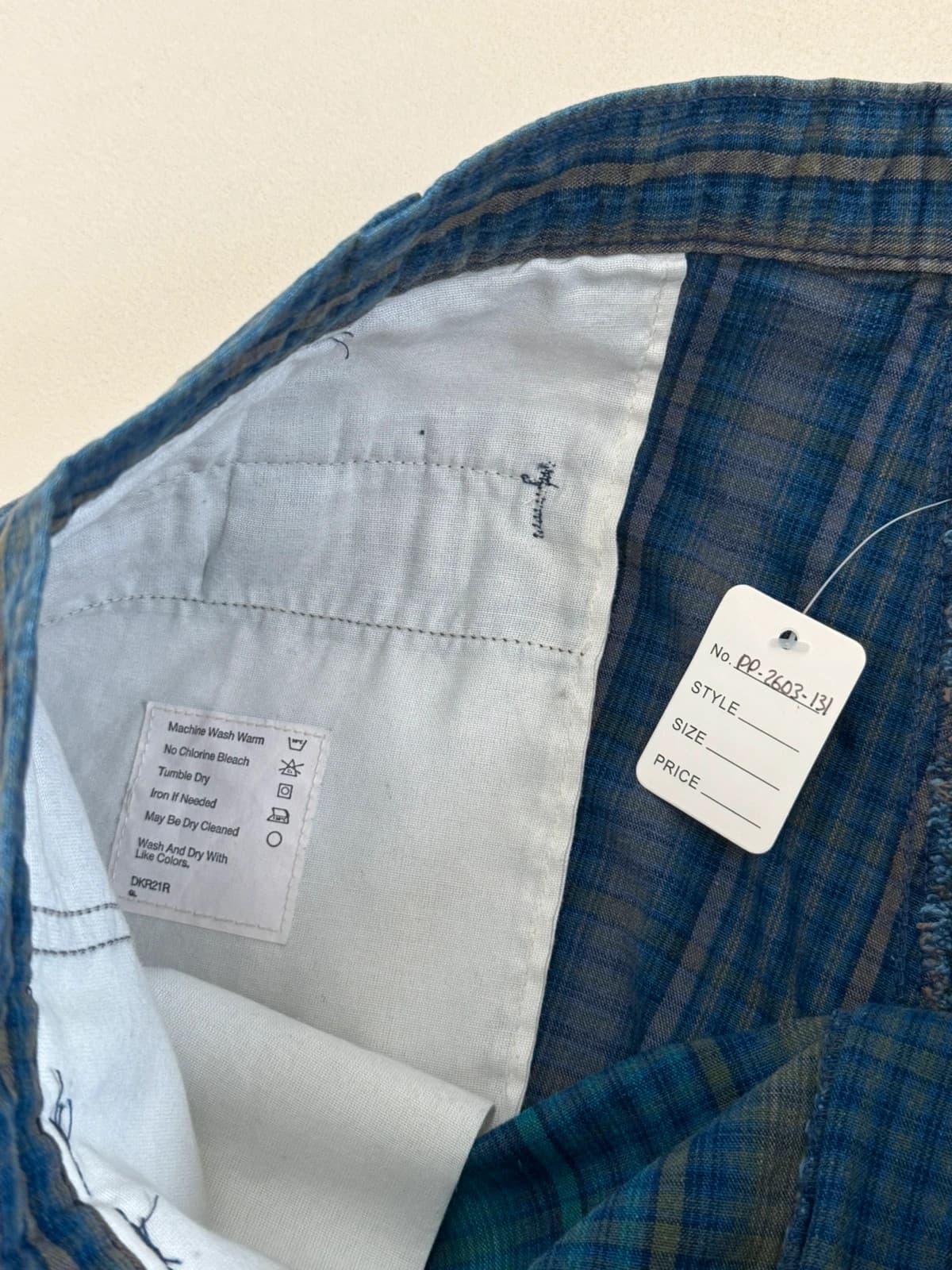 Short à carreaux Dockers Made in USA bleu vert taille 34/W34 - FP2603131 - Photo 3/10