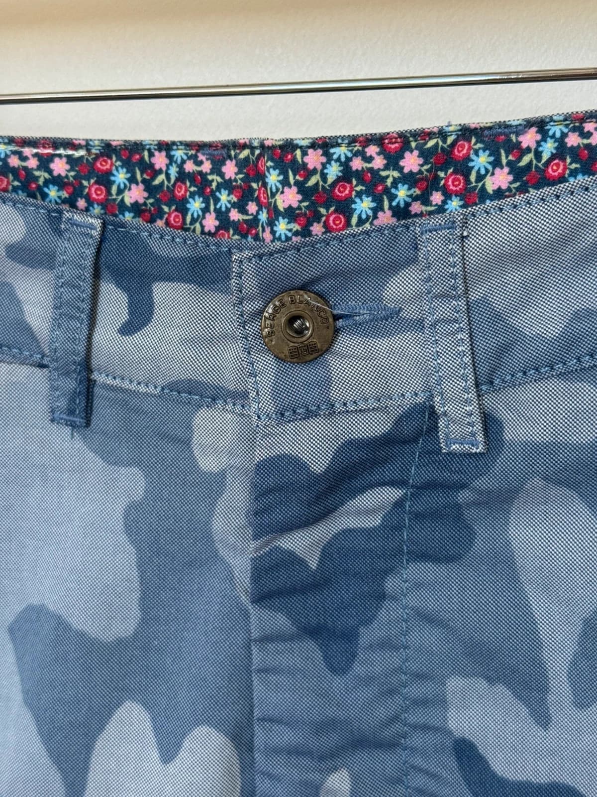Short bermuda Serge Blanco camouflage bleu taille 34/W33-W34 - FP260323 - Photo 3/11