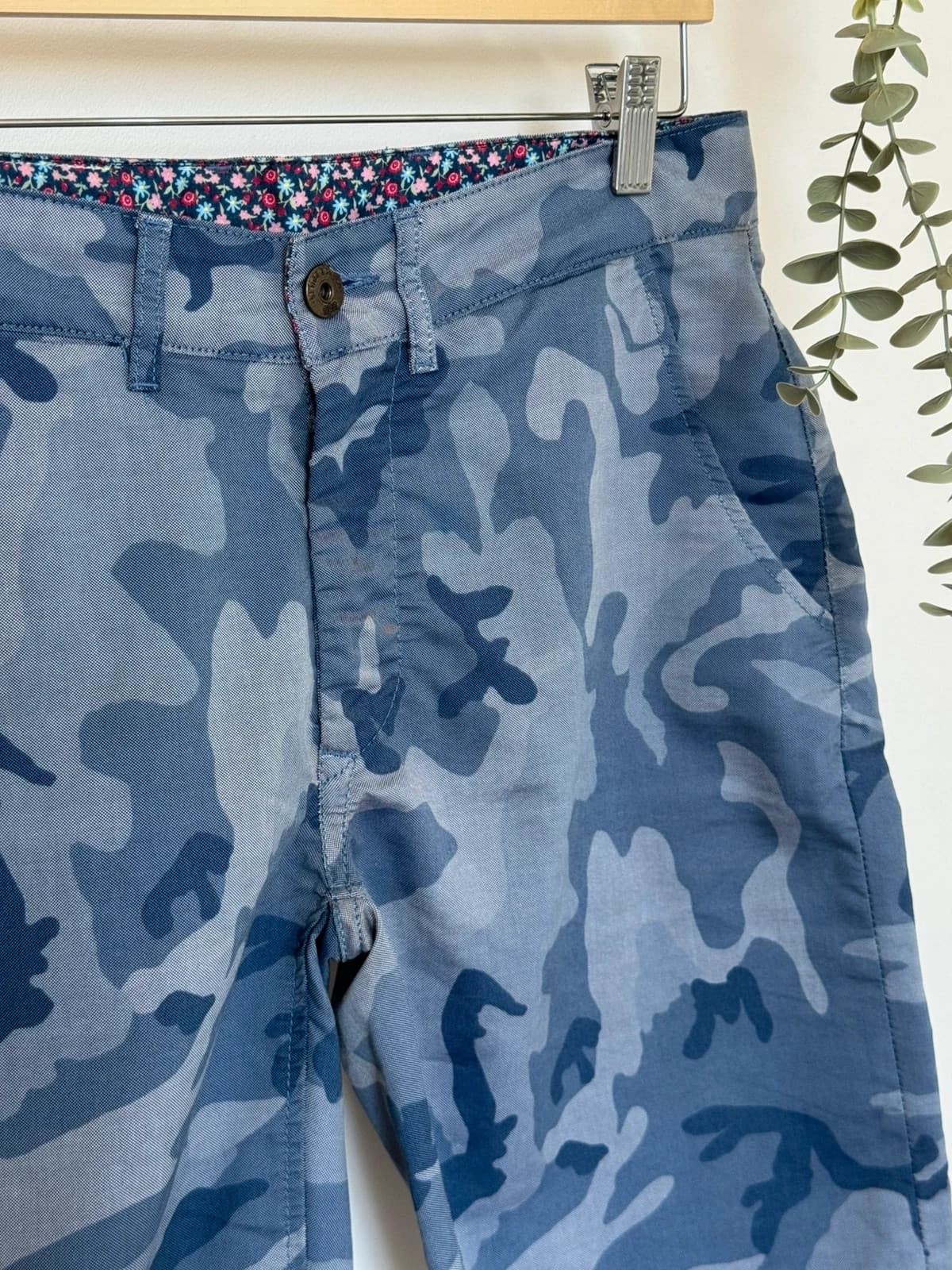 Short bermuda Serge Blanco camouflage bleu taille 34/W33-W34 - FP260323 - Photo 4/11