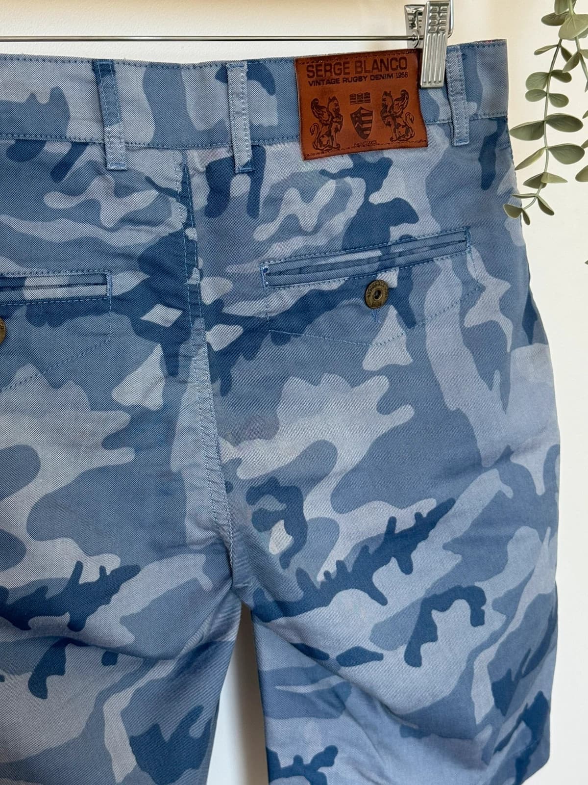 Short bermuda Serge Blanco camouflage bleu taille 34/W33-W34 - FP260323 - Photo 5/11