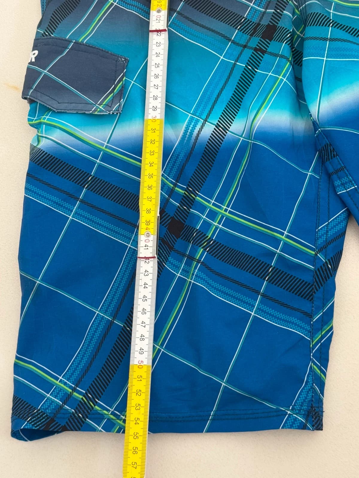 Short de bain Quiksilver bleu à carreaux taille S - PP2603190 - Photo 8/8
