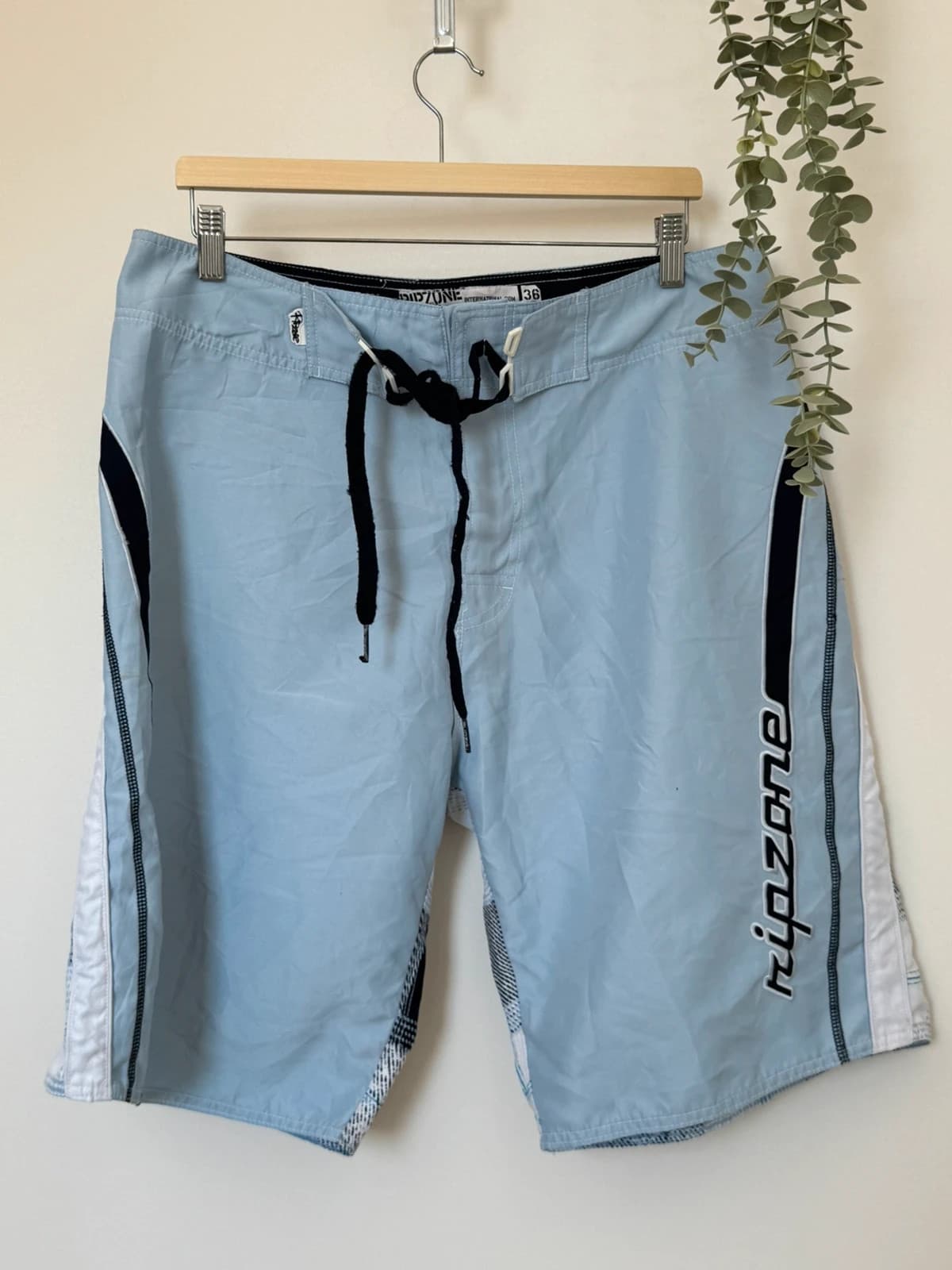 Short de bain Ripzone bleu clair noir taille 36/XL - PP2603183 - Photo 2/9