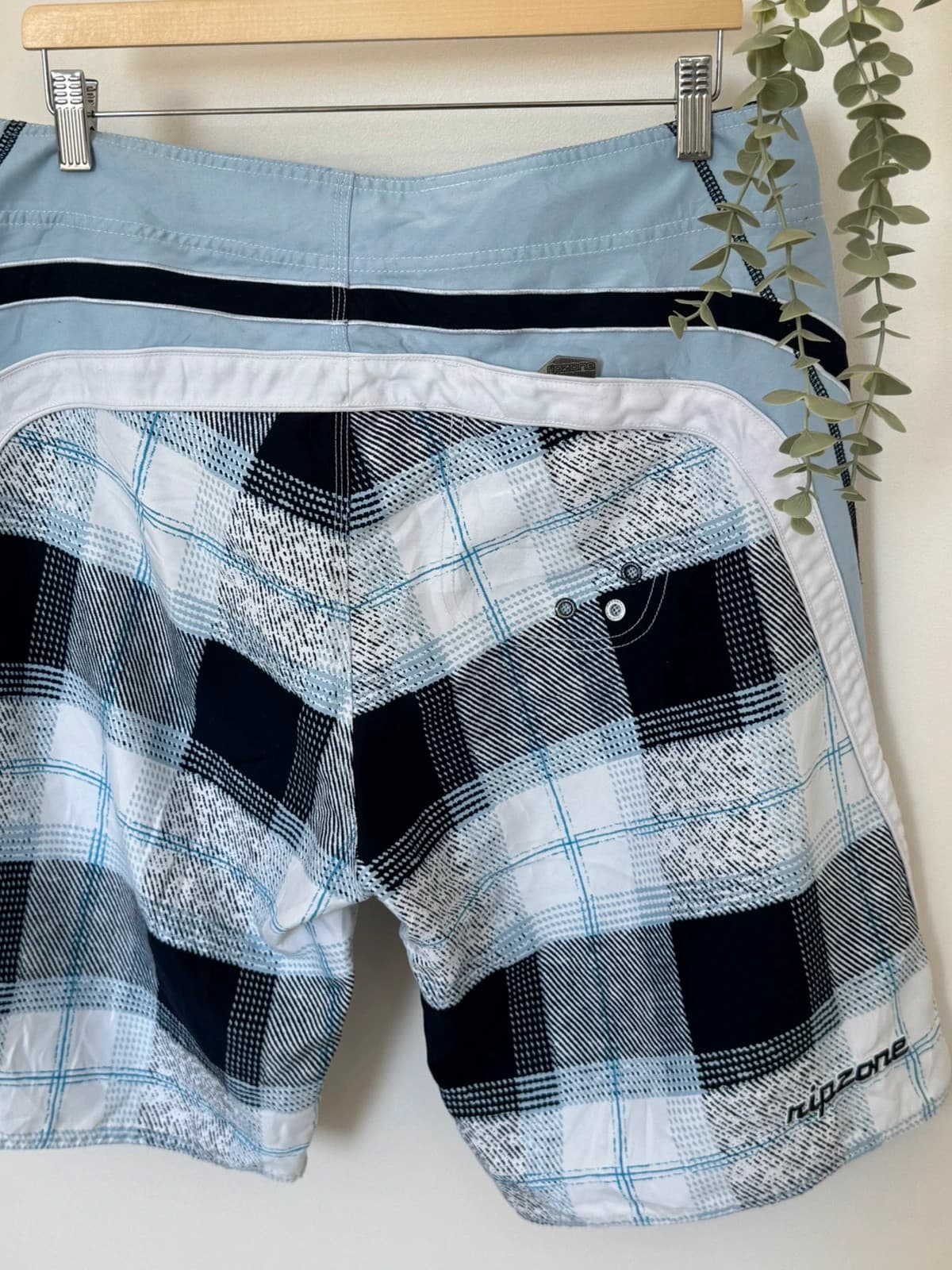 Short de bain Ripzone bleu clair noir taille 36/XL - PP2603183 - Photo 7/9