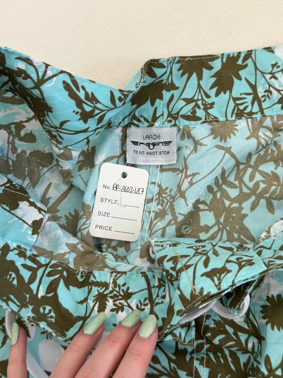 Short de bain boardshort Resin turquoise floral taille L - PP2603187 - Photo 7/9