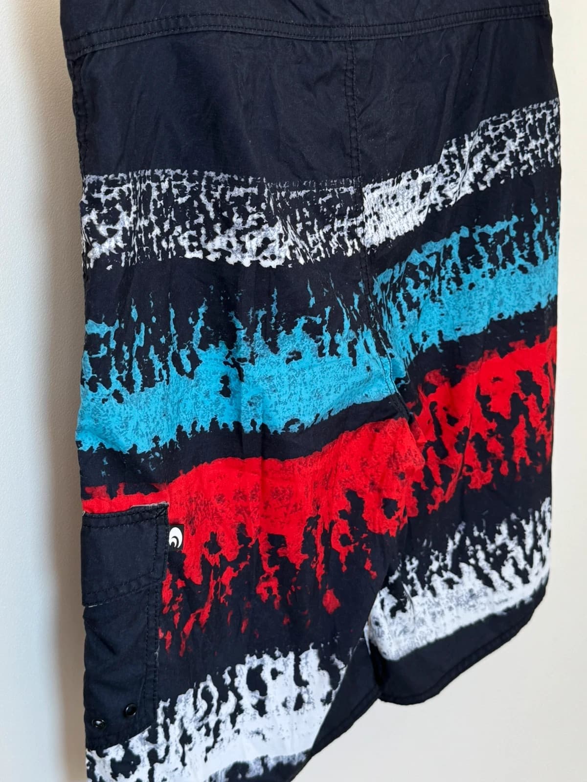 Short de bain boardshort 87 bleu marine/noir motif abstrait taille L - PP2603188 - Photo 4/7