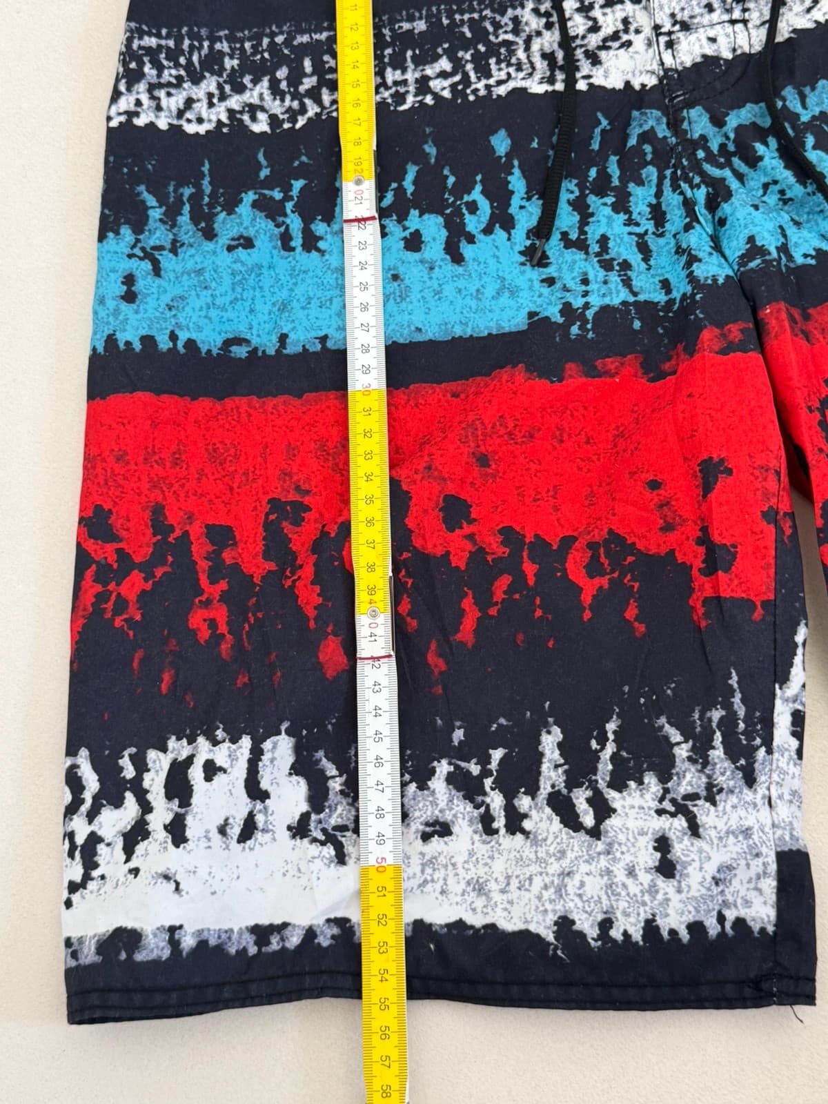 Short de bain boardshort 87 bleu marine/noir motif abstrait taille L - PP2603188 - Photo 7/7