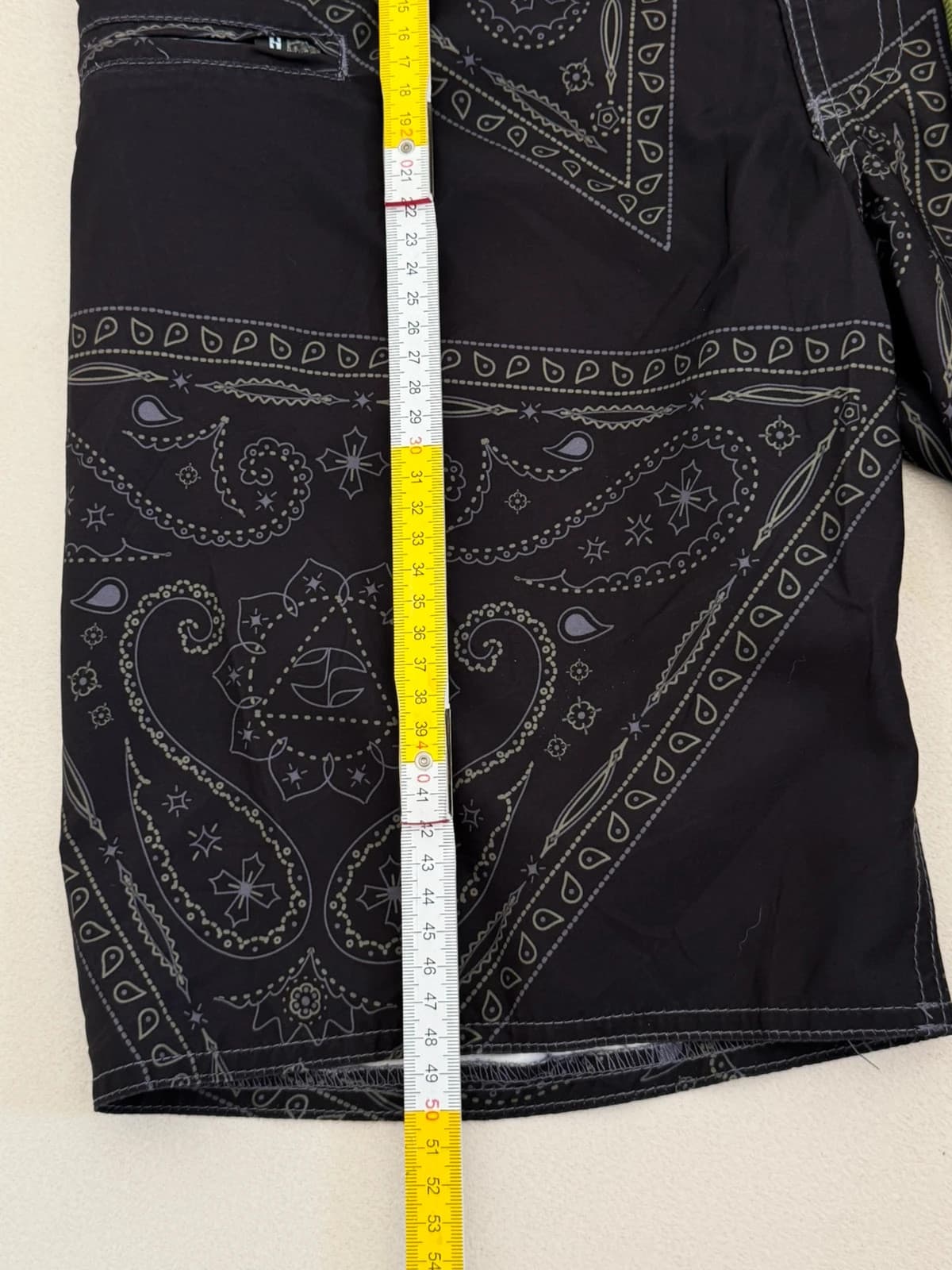 Short de bain boardshort Split Co noir motif bandana taille 30/M - PP2603192 - Photo 8/8