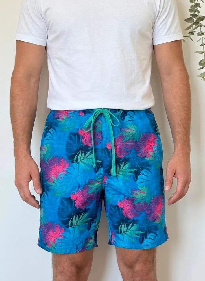 Short de bain Red Camel bleu tropical taille 32/S - PP-2603204 - Photo 1/9