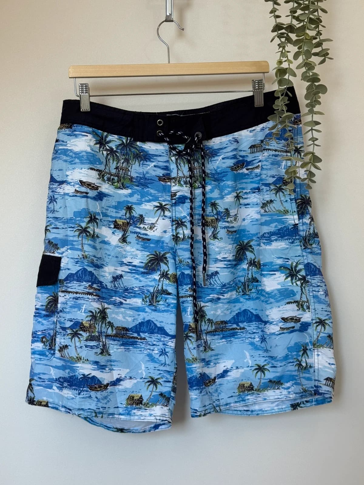 Short de bain Rivers bleu motifs tropicaux taille 34/L - PP2603205 - Photo 2/10