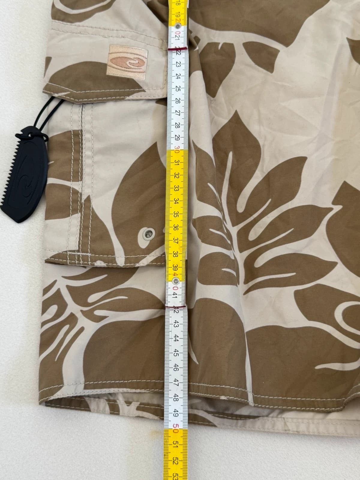 Short de bain Hawaiian beige kaki motif floral taille 30/S - PP2603225 - Photo 8/8