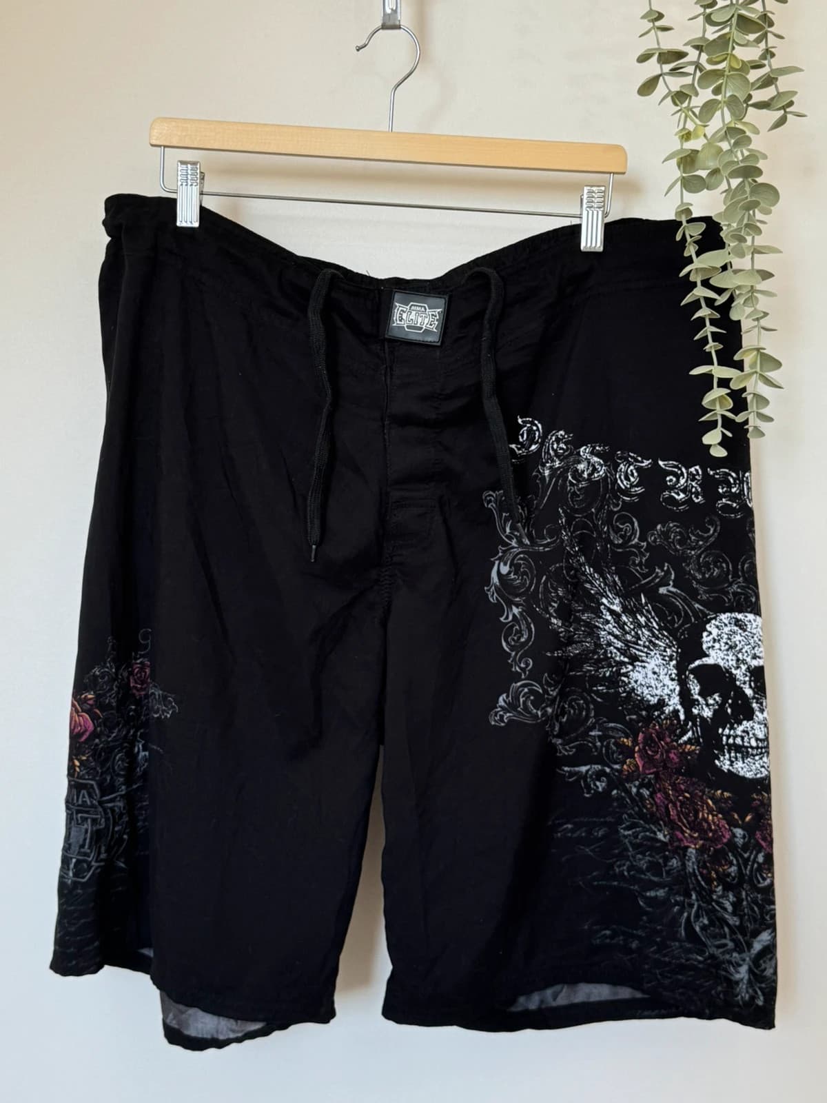Short de bain MMA Elite noir imprimé skull taille XL/W40 - PP2603233 - Photo 2/10