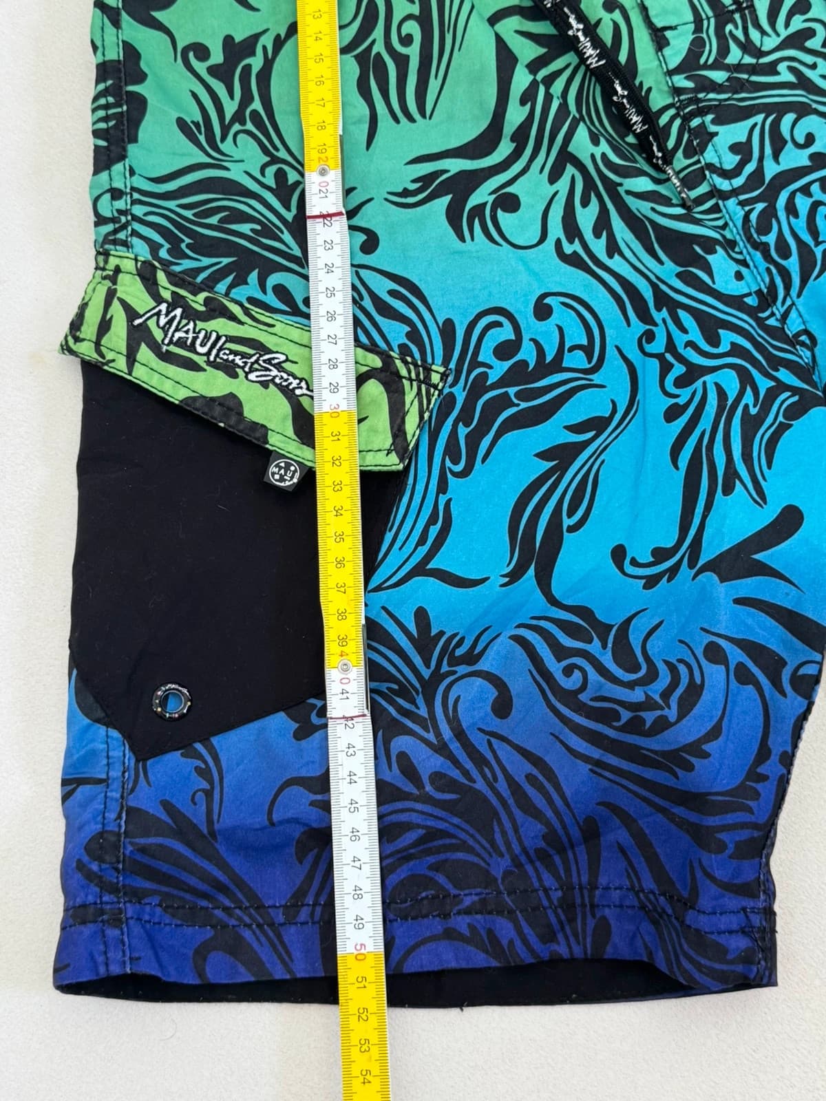 Short de bain Maui and Sons vert bleu violet taille 28/XS - PP2603240 - Photo 8/8