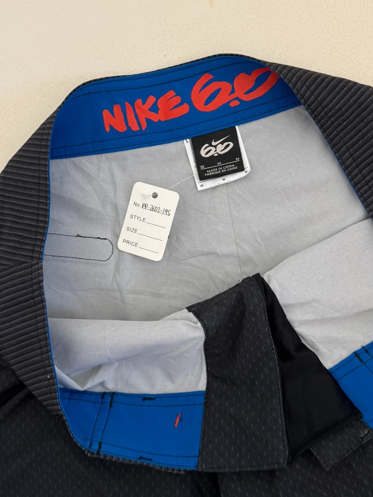 Short de bain Nike 6.0 noir bleu orange taille 30/M - PP2603195 - Photo 6/12