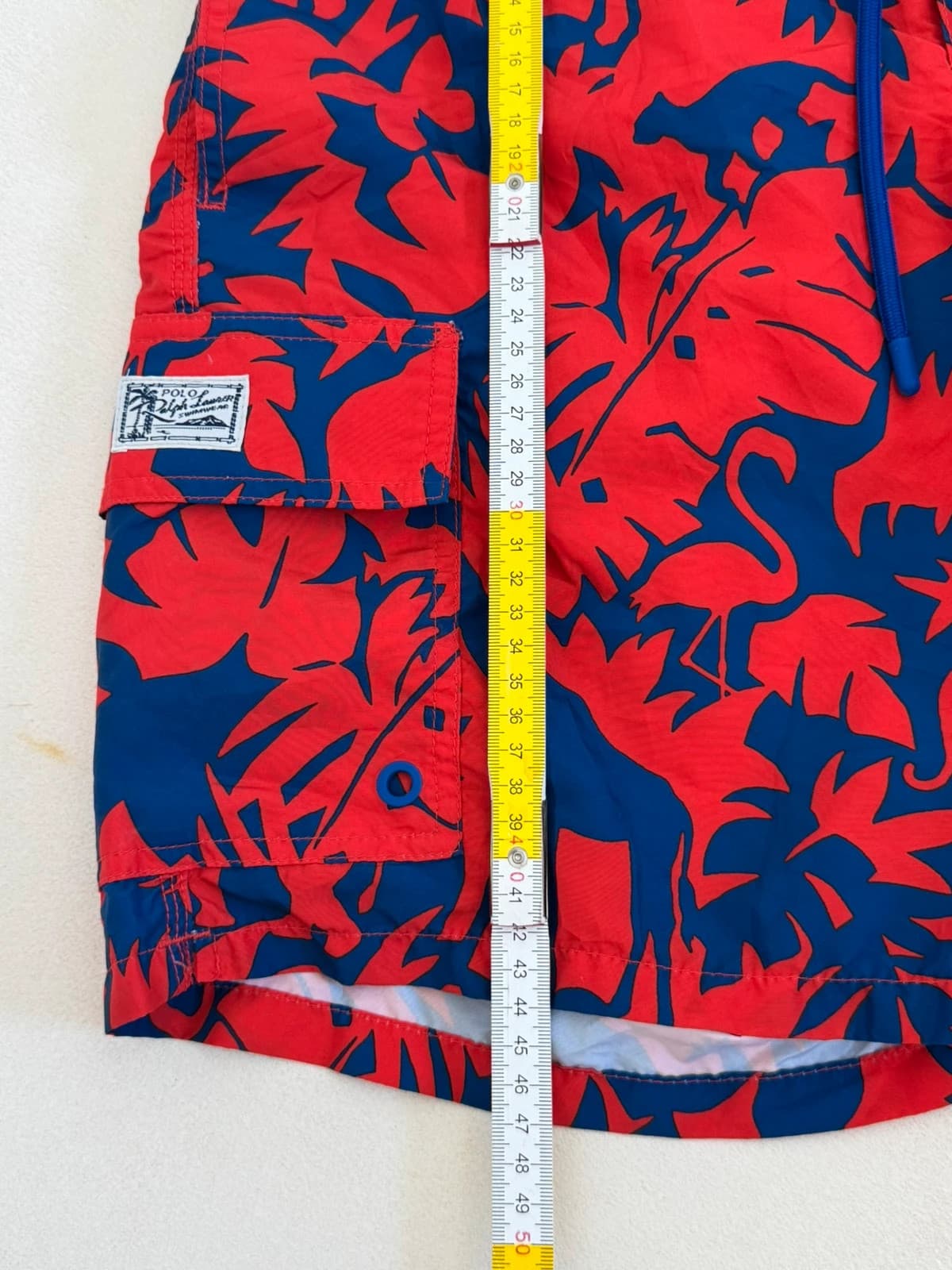 Short de bain Polo Ralph Lauren motifs jungle rouge bleu taille M - PP2603237 - Photo 11/11
