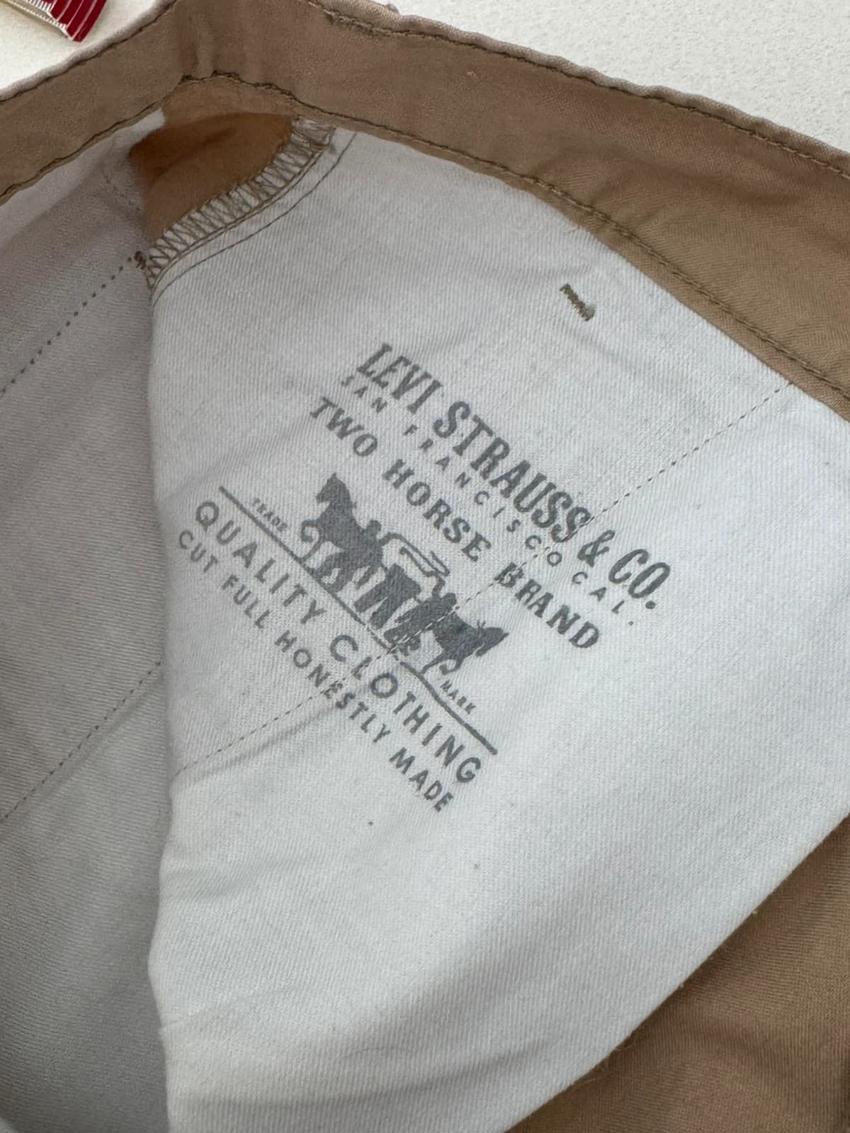 Short chino Levi's beige white tab taille W34 - PP2603153 - Photo 7/10
