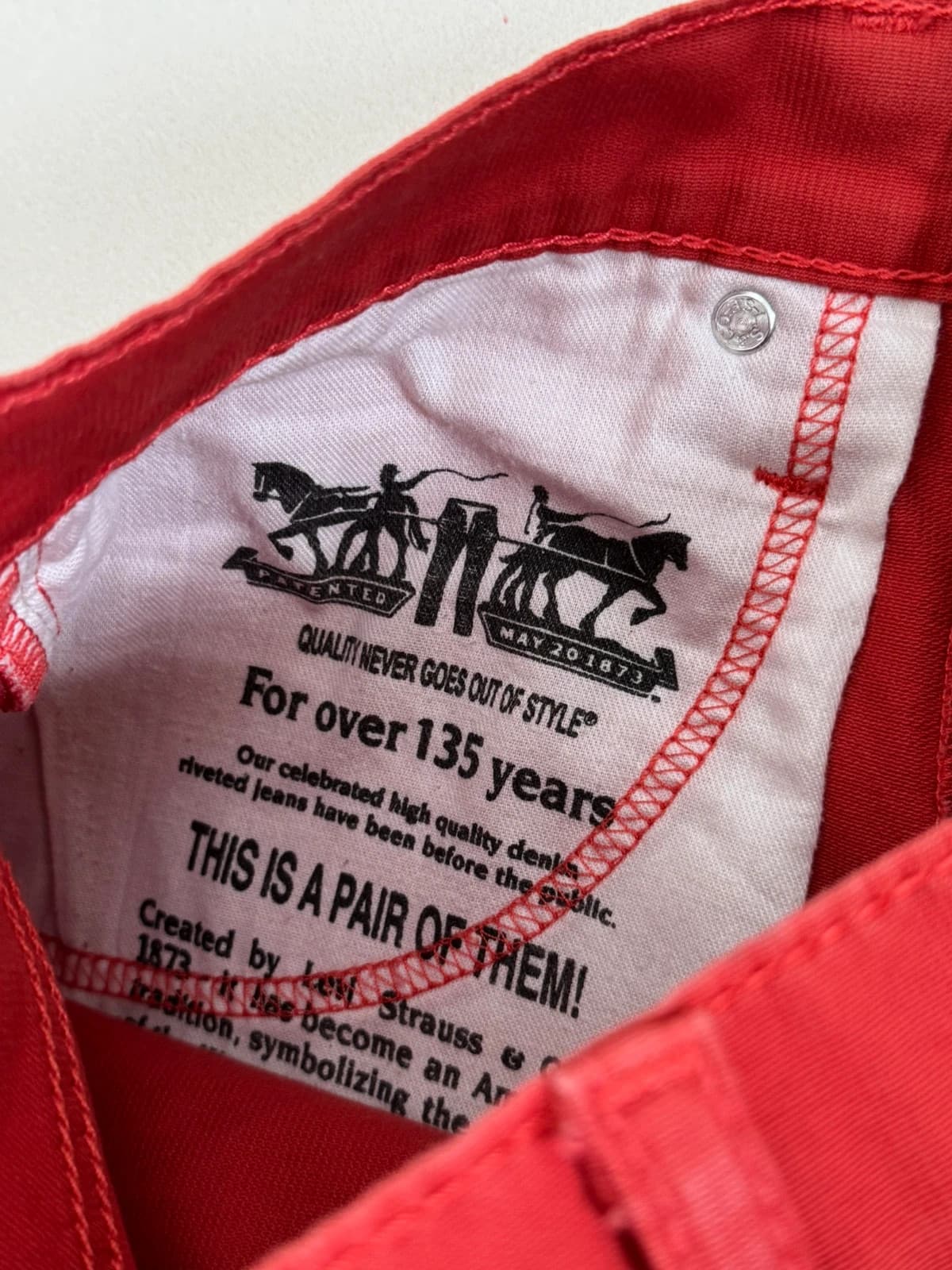 Short Levi's 511 rouge taille W29 - PP2603158 - Photo 4/10