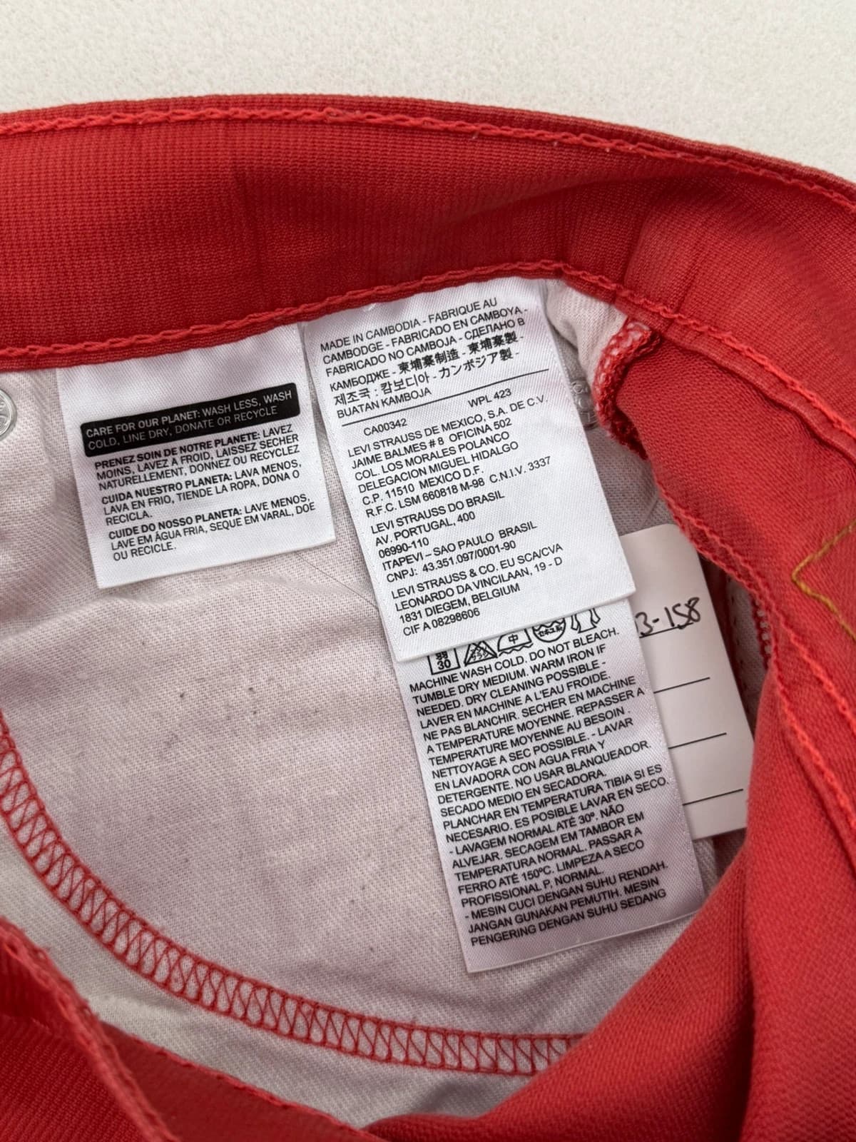 Short Levi's 511 rouge taille W29 - PP2603158 - Photo 5/10