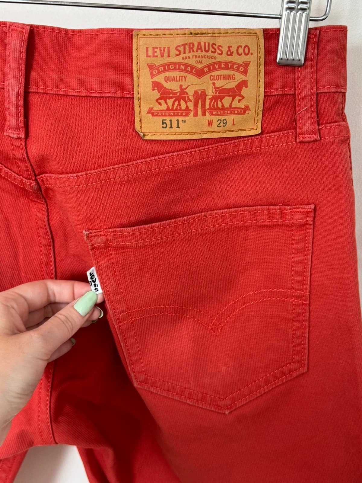 Short Levi's 511 rouge taille W29 - PP2603158 - Photo 7/10