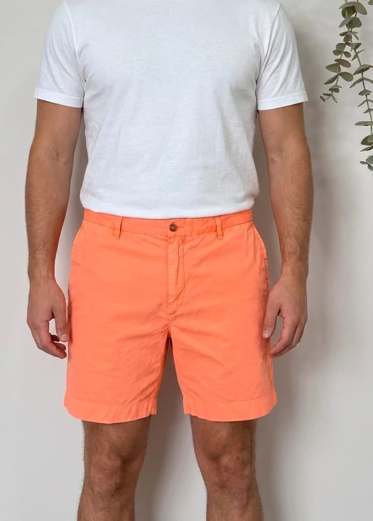 Short chino classic fit Polo Ralph Lauren orange fluo taille W36 - PP2603176 - Photo 1/9