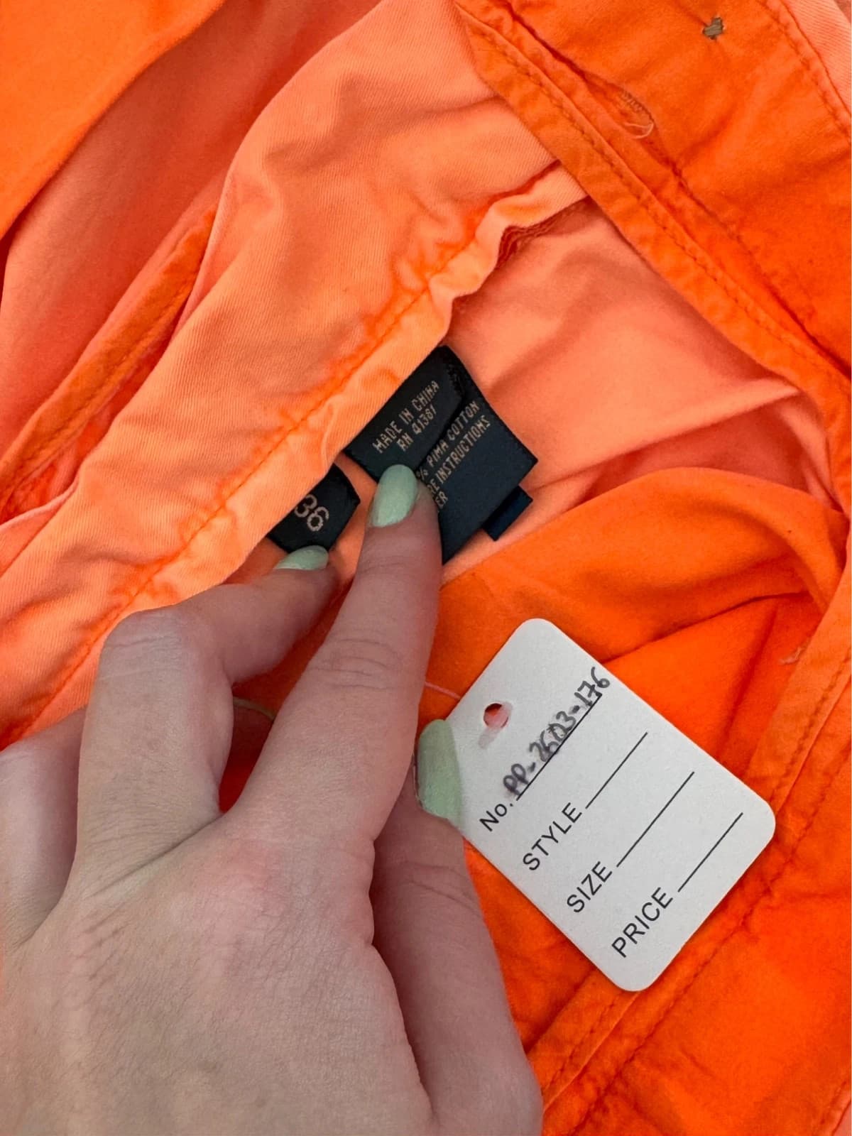 Short chino classic fit Polo Ralph Lauren orange fluo taille W36 - PP2603176 - Photo 5/9