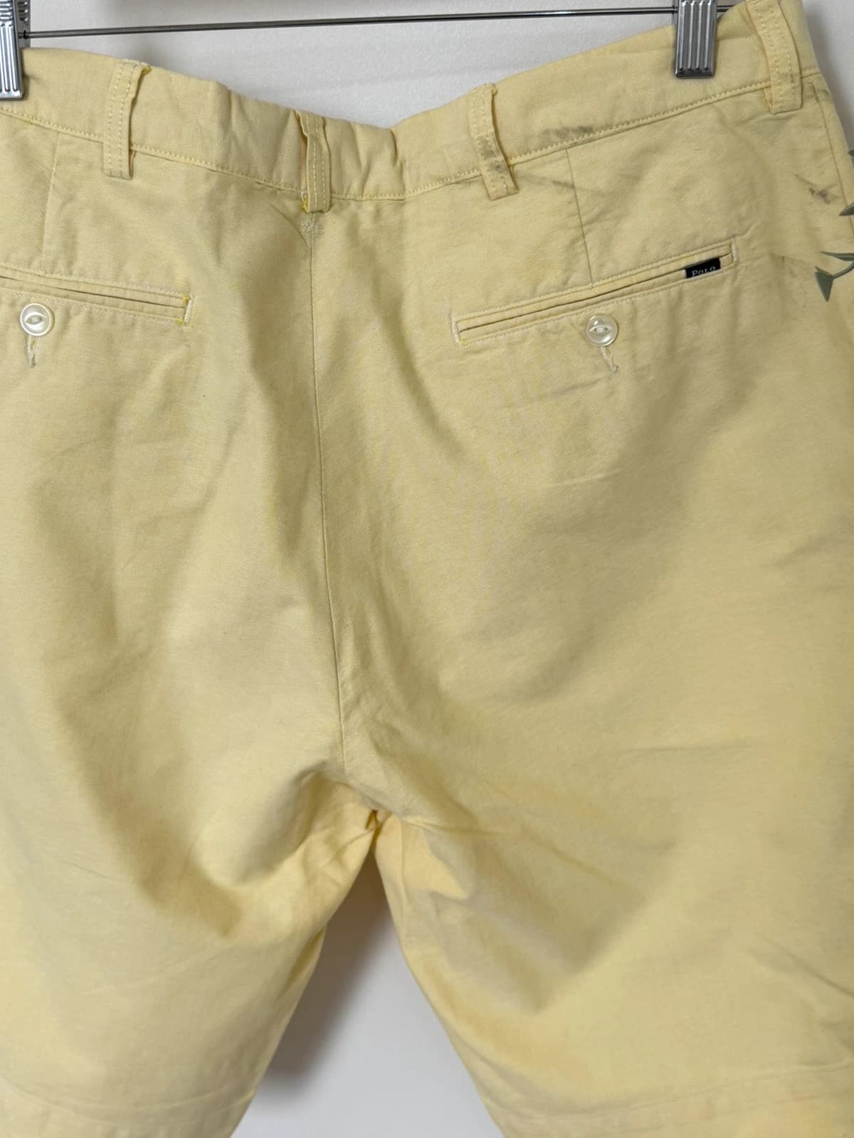 Short chino Polo Ralph Lauren jaune pâle taille W36 - PP2603152 - Photo 4/8