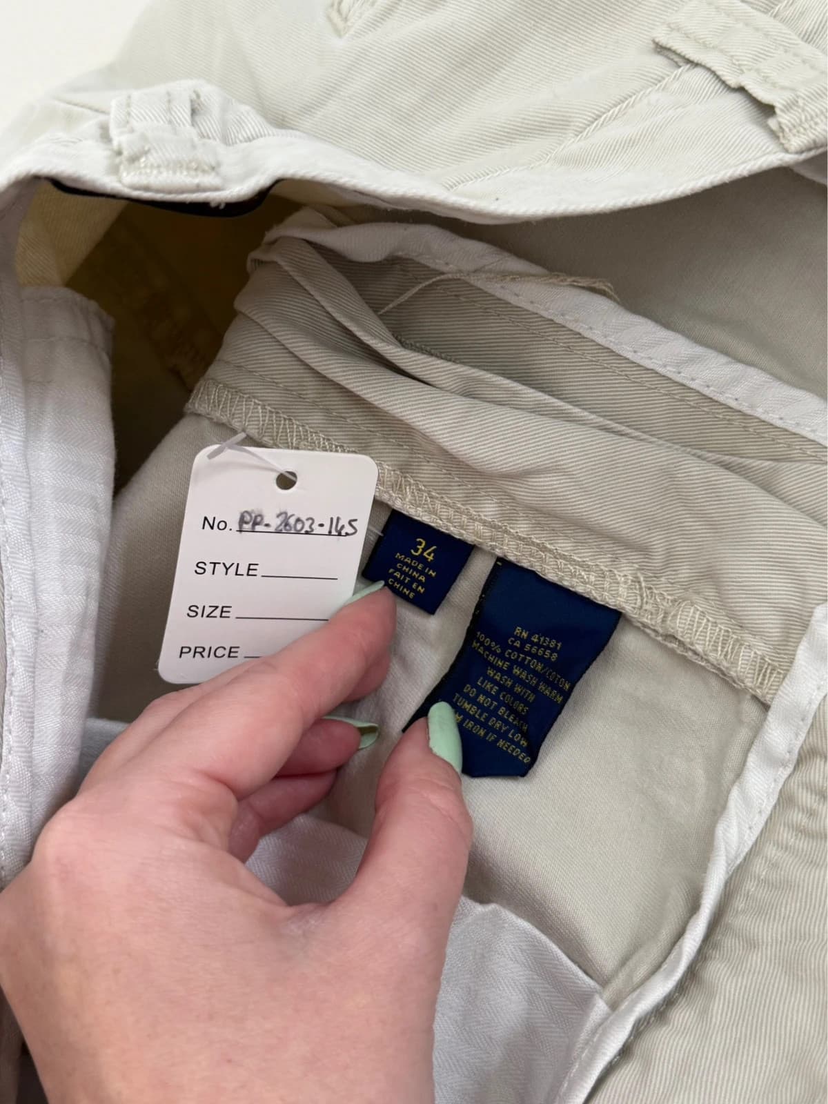 Short chino Polo Ralph Lauren beige clair taille W34 - PP2603145 - Photo 7/9