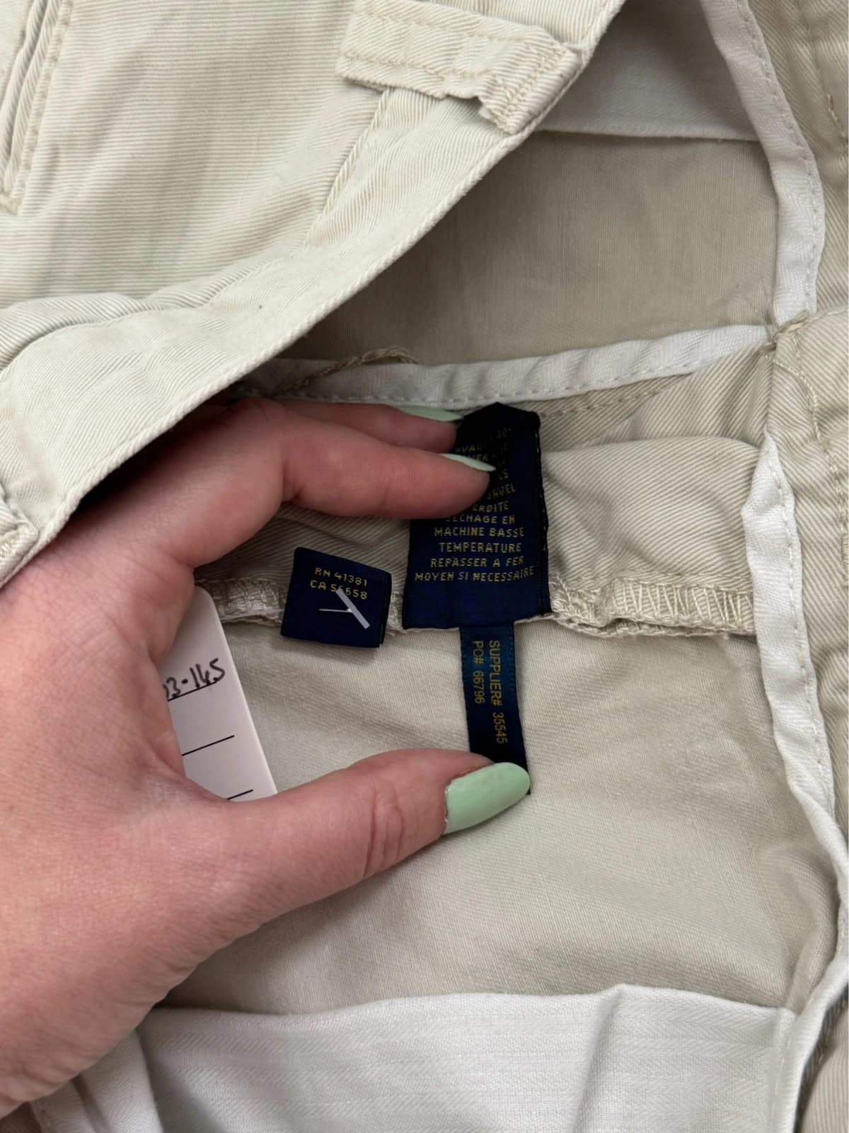 Short chino Polo Ralph Lauren beige clair taille W34 - PP2603145 - Photo 8/9