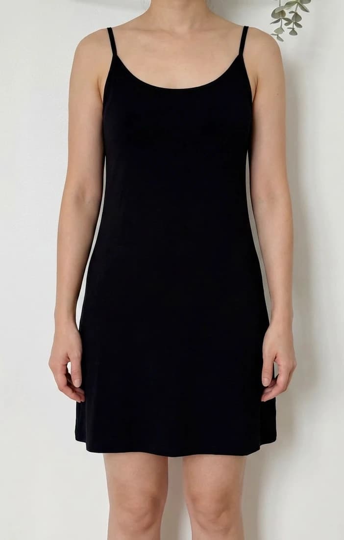 Robe à bretelles One Step noire en soie taille 36/S - VP2603100 - Photo 1/7