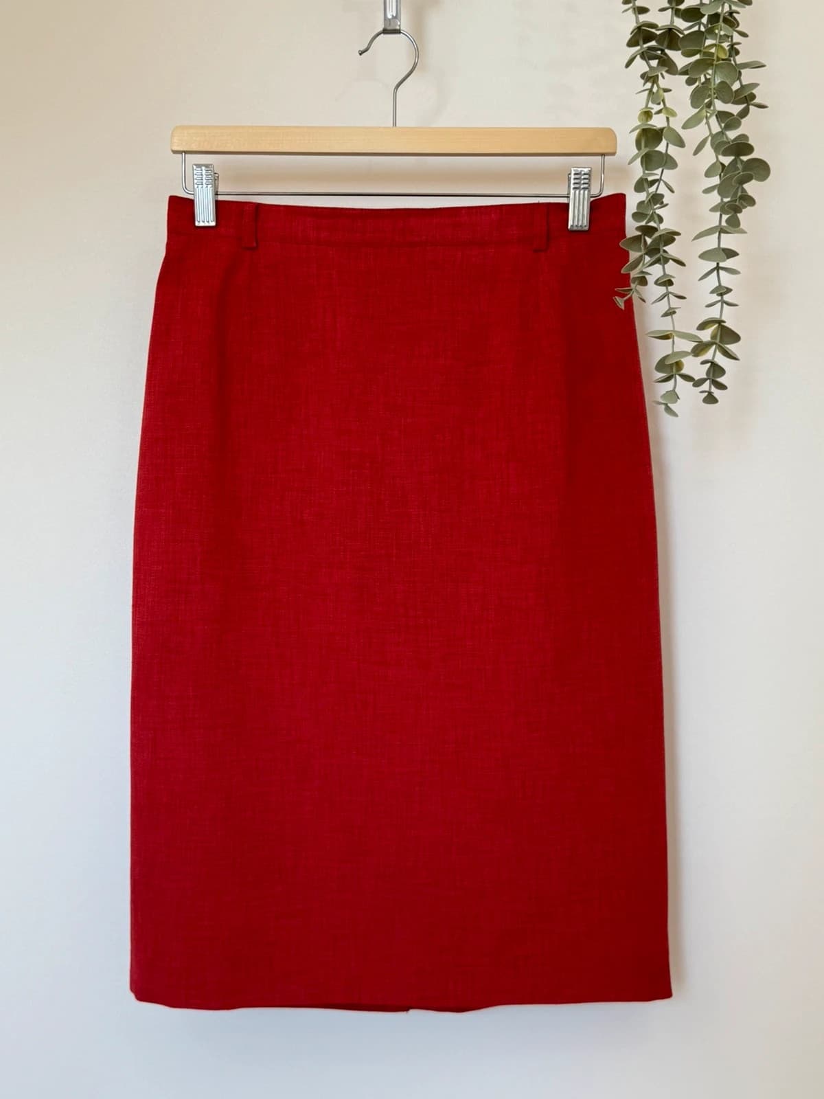 Ensemble tailleur haut jupe Un Jour Ailleurs rouge taille 40 - Photo 8/13