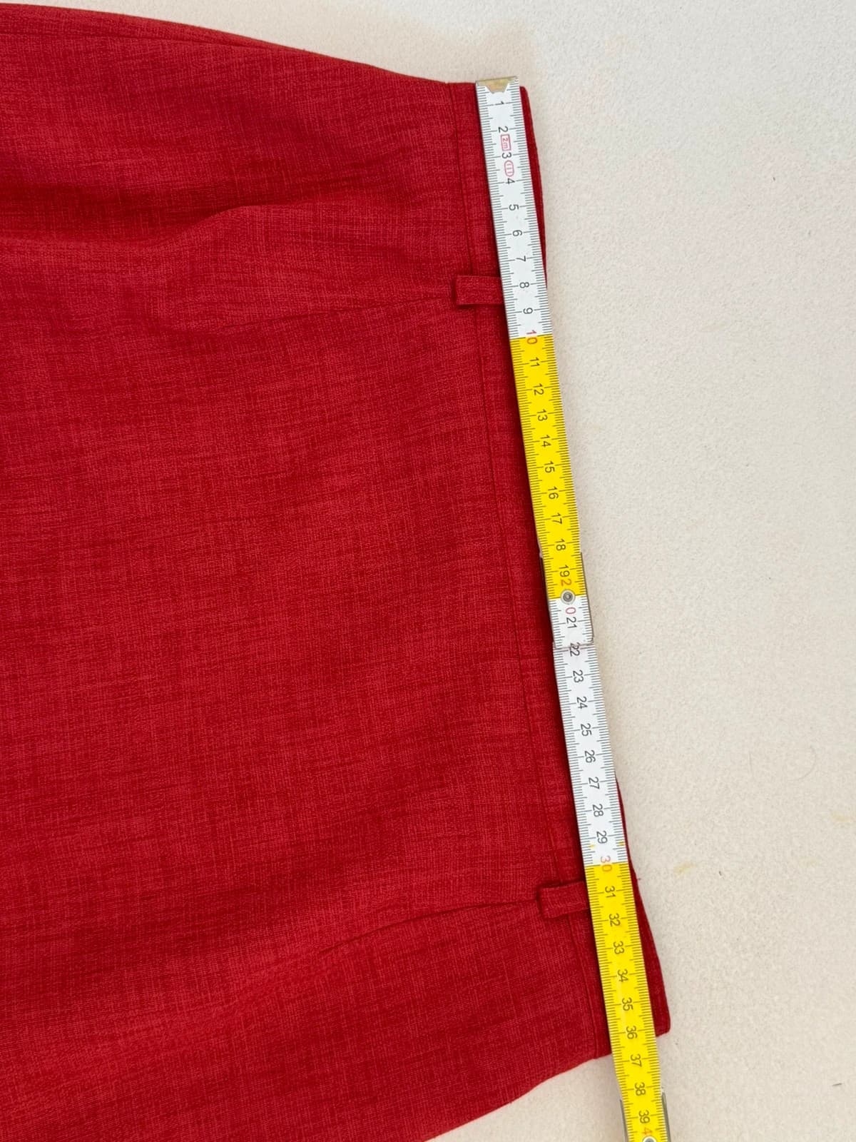 Ensemble tailleur haut jupe Un Jour Ailleurs rouge taille 40 - Photo 12/13