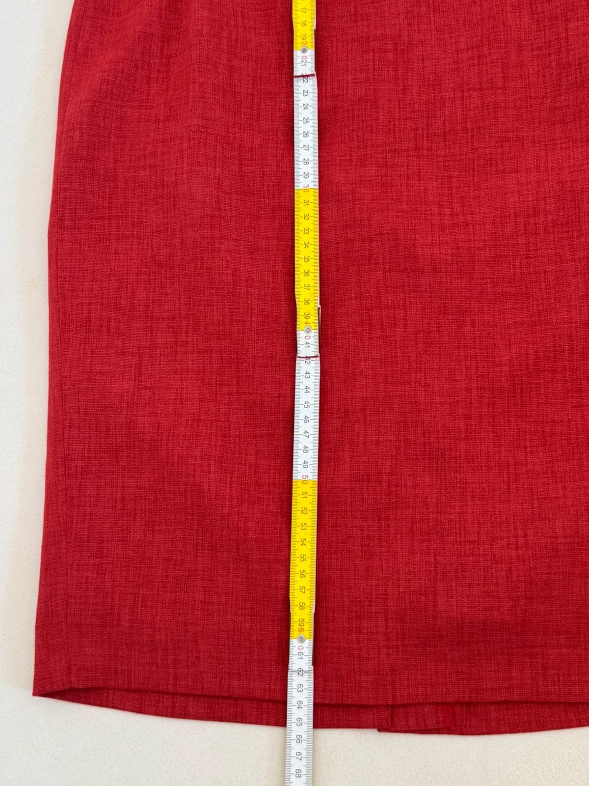 Ensemble tailleur haut jupe Un Jour Ailleurs rouge taille 40 - Photo 13/13