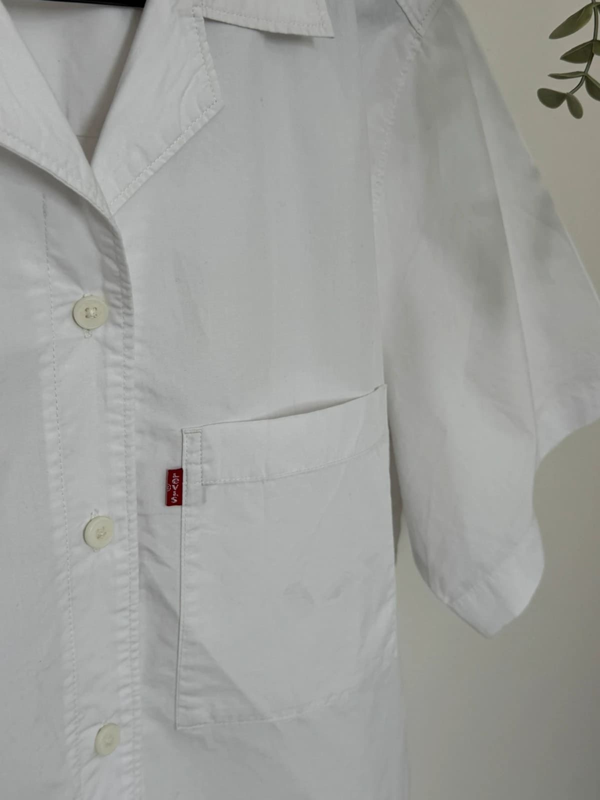 Chemise manches courtes Levi's blanche taille S - Photo 3/12