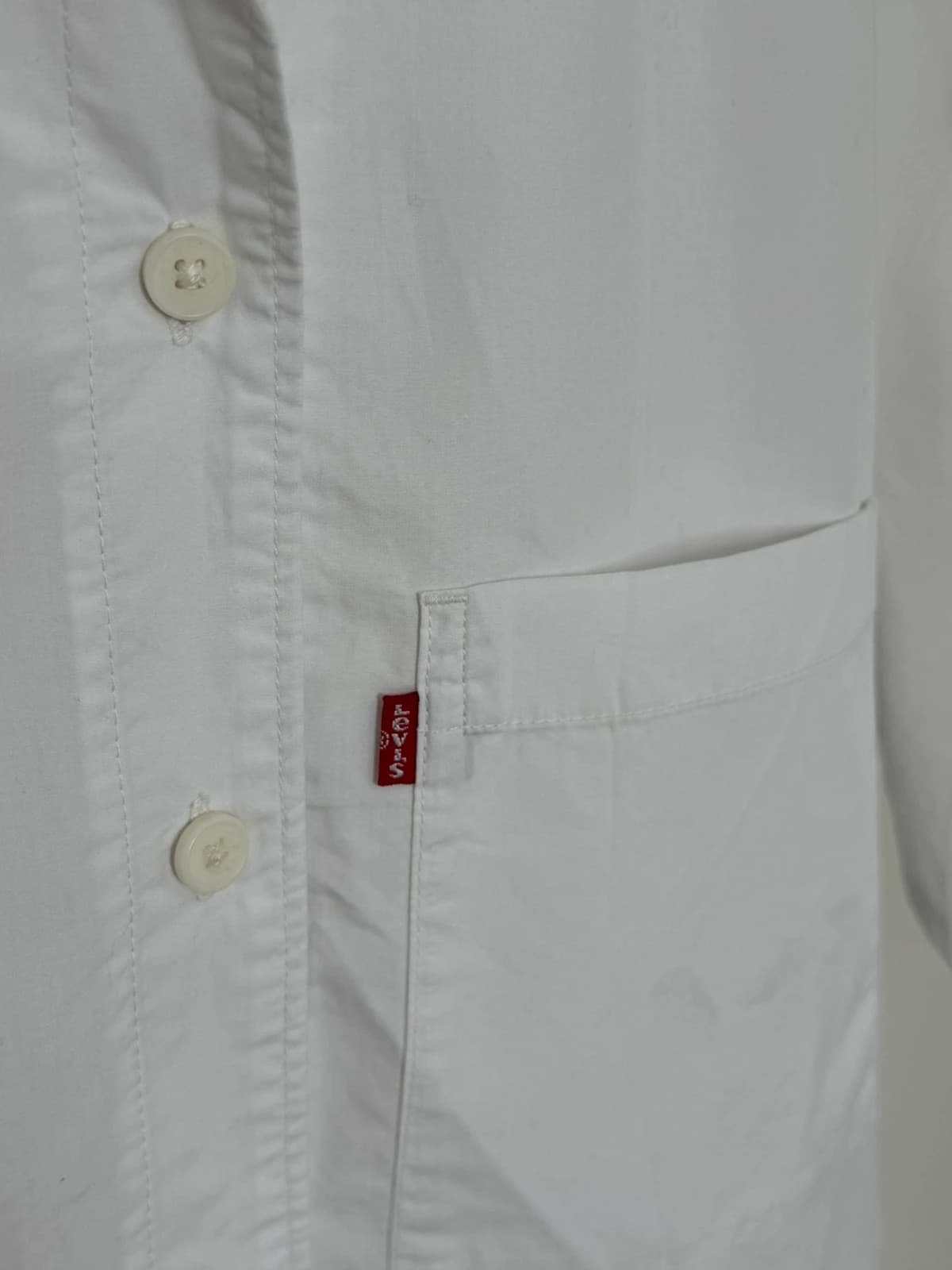 Chemise manches courtes Levi's blanche taille S - Photo 4/12