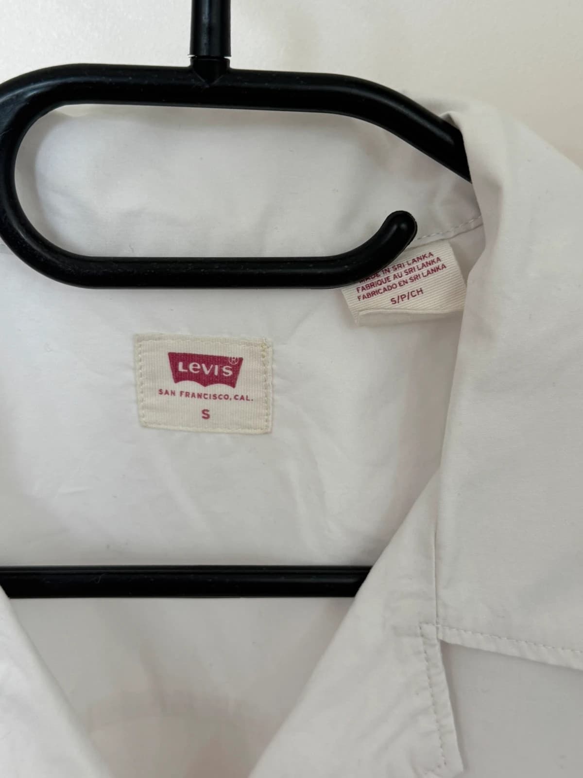 Chemise manches courtes Levi's blanche taille S - Photo 5/12