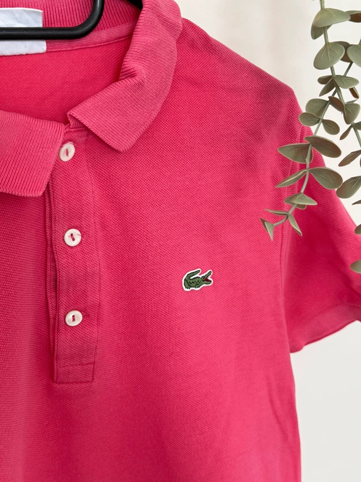 Polo piqué slim fit Lacoste rose fuchsia taille 5/L - PP2603331 - Photo 3/9