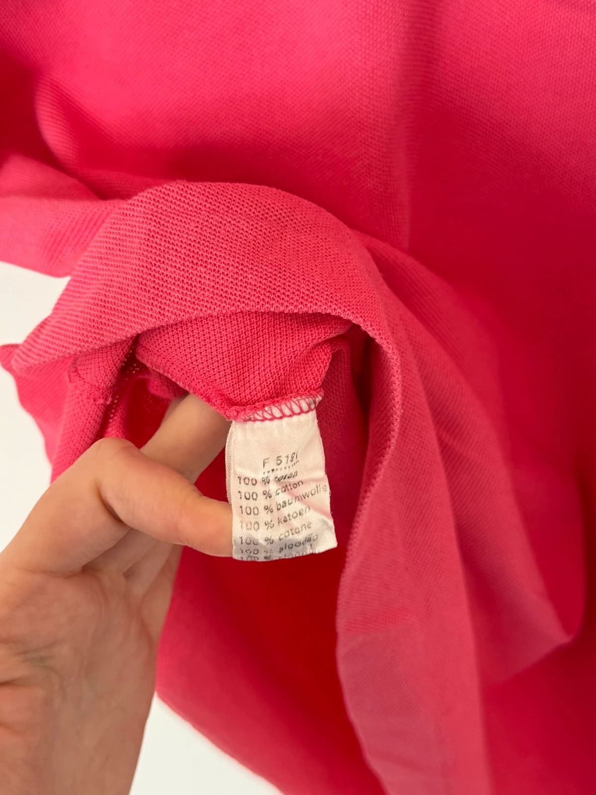 Polo piqué slim fit Lacoste rose fuchsia taille 5/L - PP2603331 - Photo 6/9