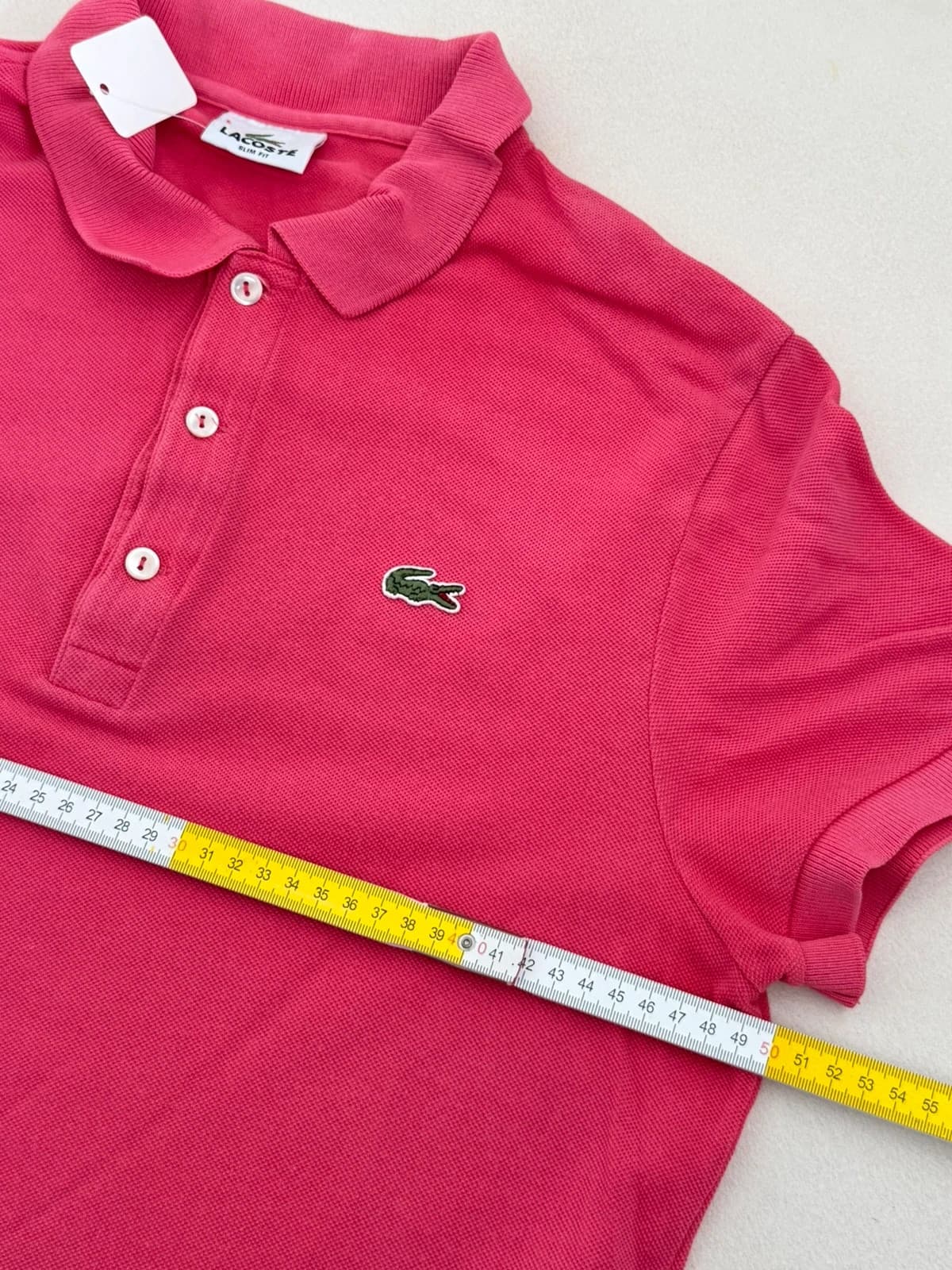 Polo piqué slim fit Lacoste rose fuchsia taille 5/L - PP2603331 - Photo 8/9