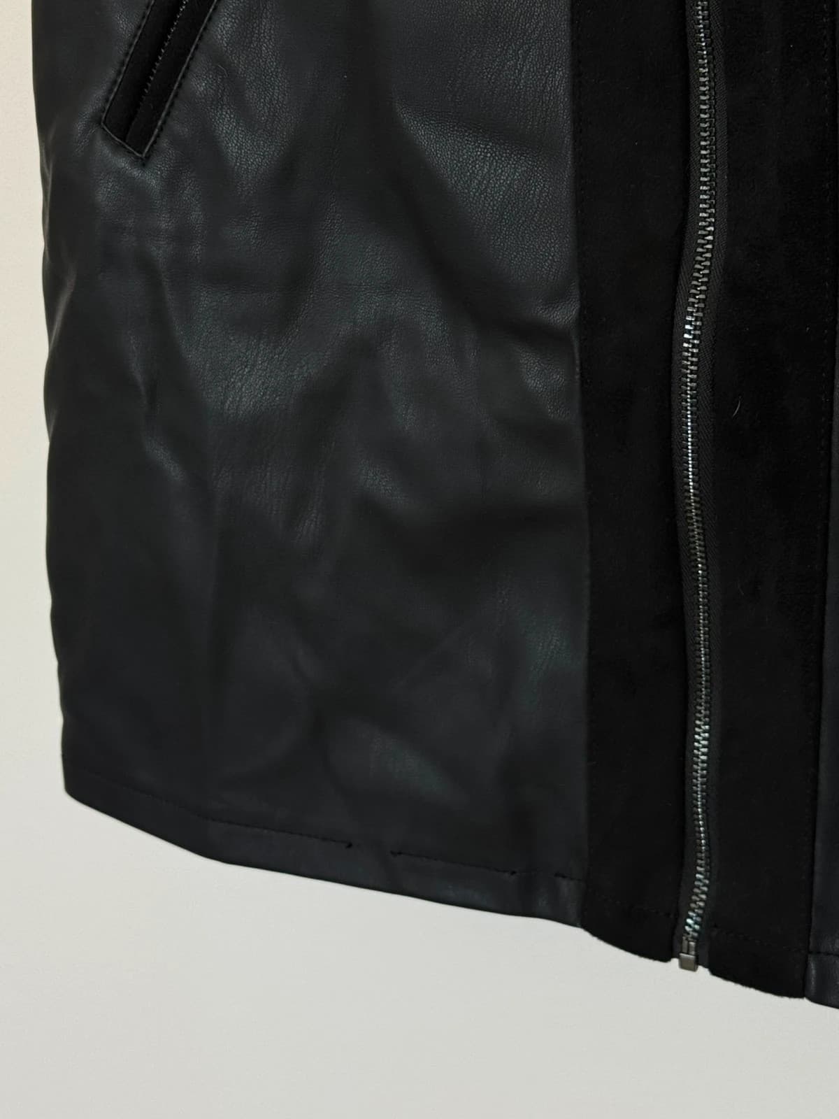 Jupe courte Salsa simili cuir noire intérieur polaire taille M - Photo 5/11