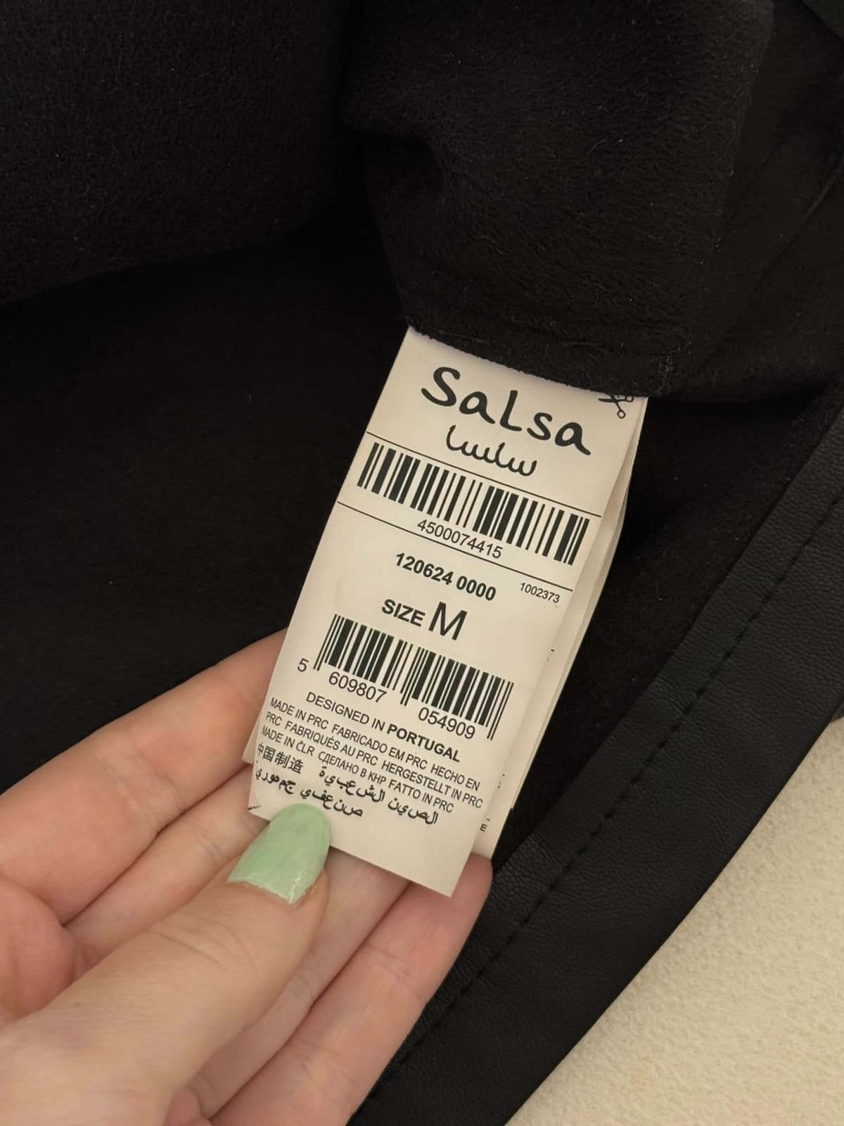 Jupe courte Salsa simili cuir noire intérieur polaire taille M - Photo 7/11