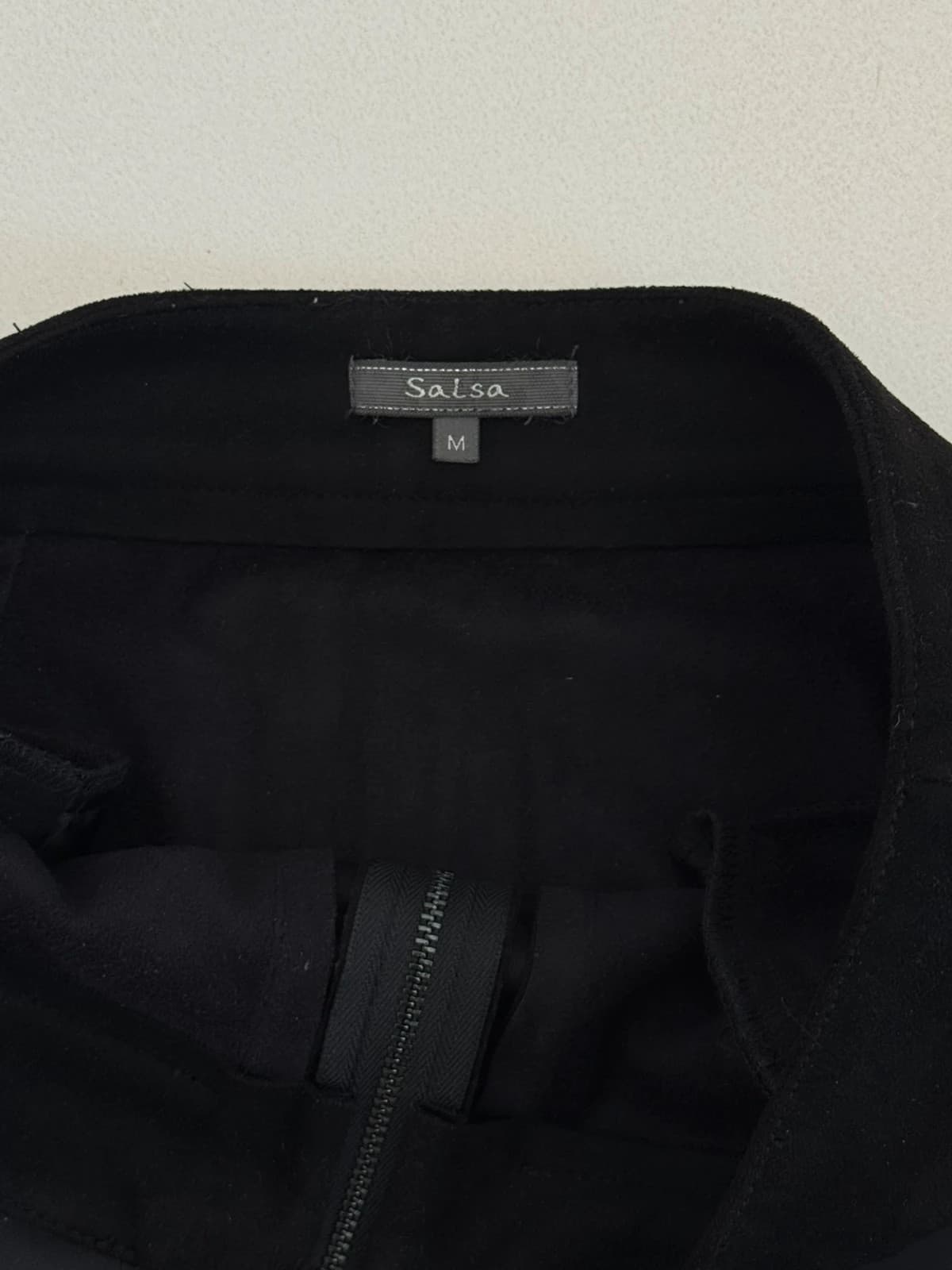 Jupe courte Salsa simili cuir noire intérieur polaire taille M - Photo 9/11