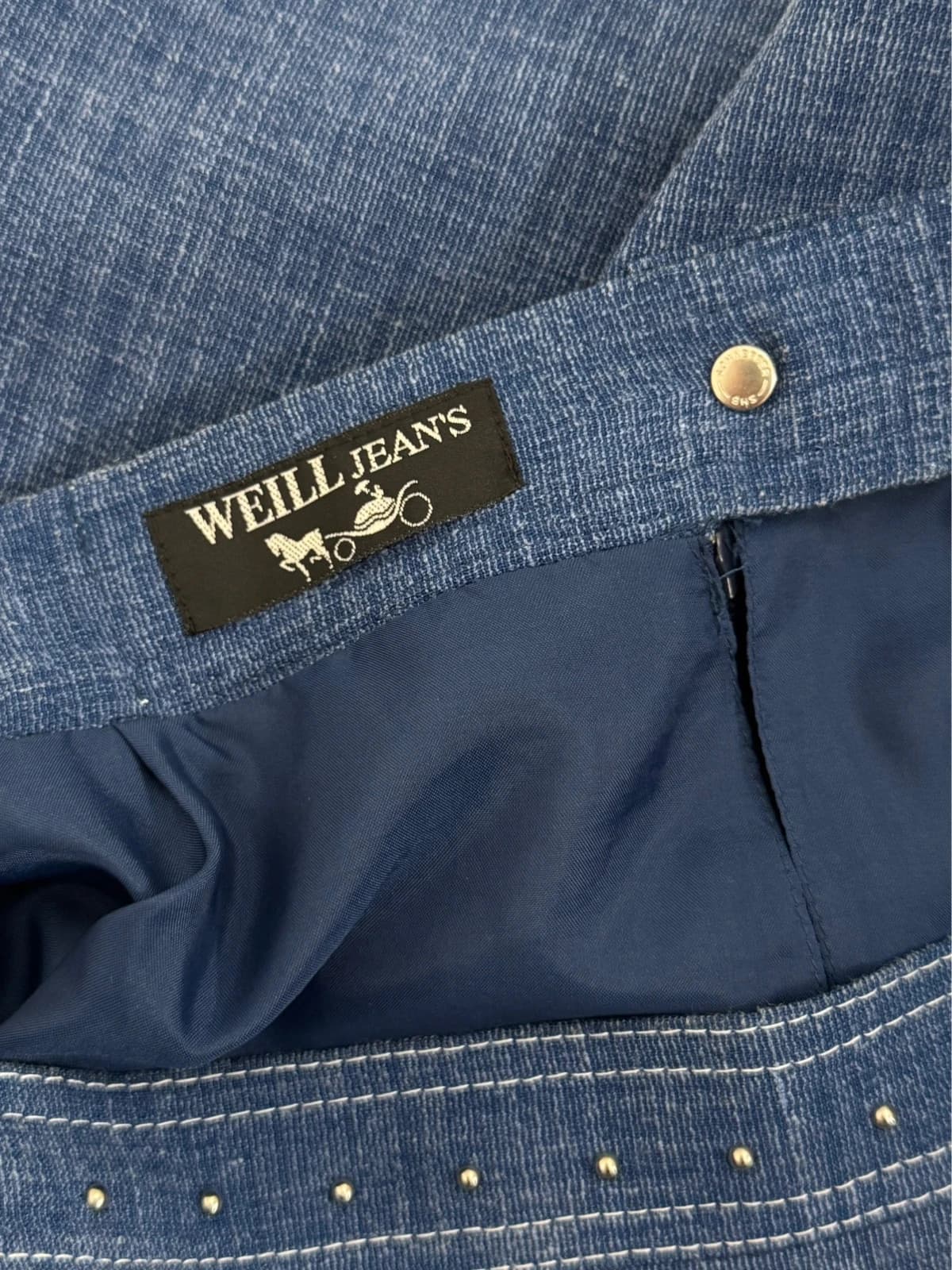 Jupe droite Weill Jeans bleu denim taille 44/XL - Photo 6/10