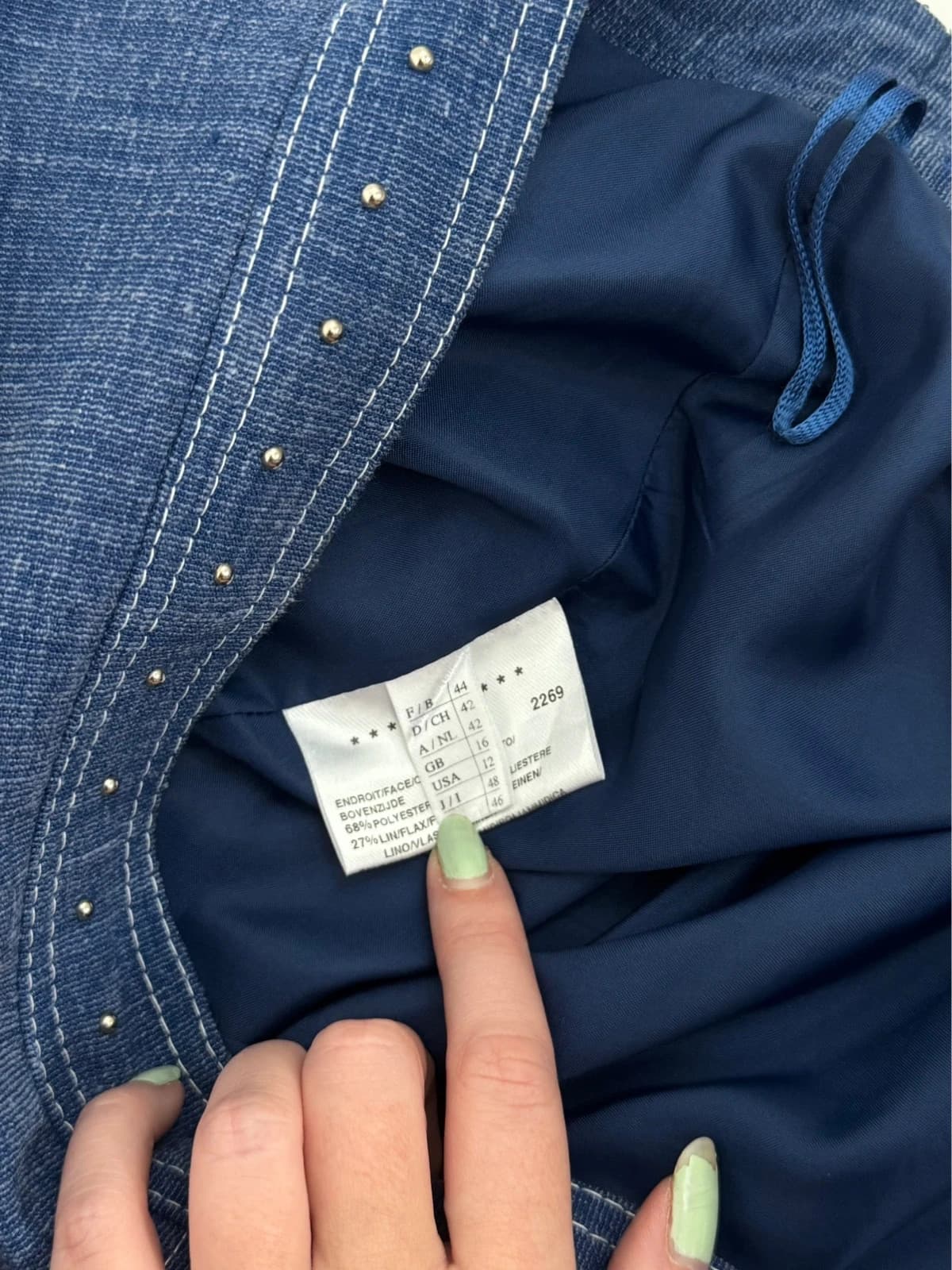 Jupe droite Weill Jeans bleu denim taille 44/XL - Photo 7/10