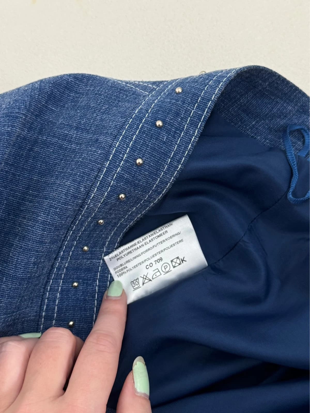 Jupe droite Weill Jeans bleu denim taille 44/XL - Photo 8/10
