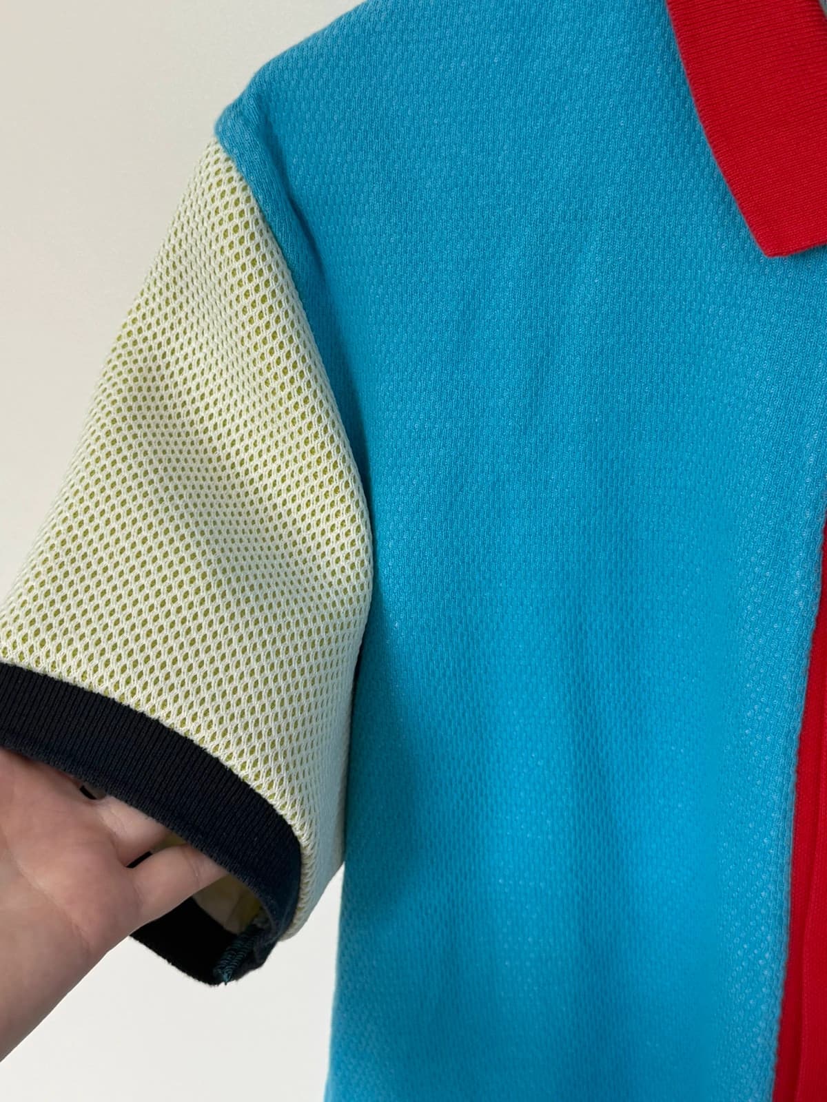 Polo piqué Raf Simons x Fred Perry bleu rouge taille 38/S - Photo 5/10