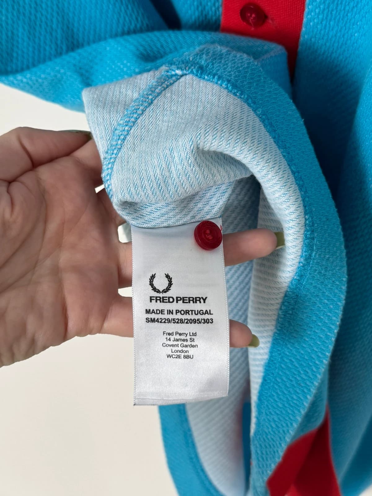 Polo piqué Raf Simons x Fred Perry bleu rouge taille 38/S - Photo 7/10
